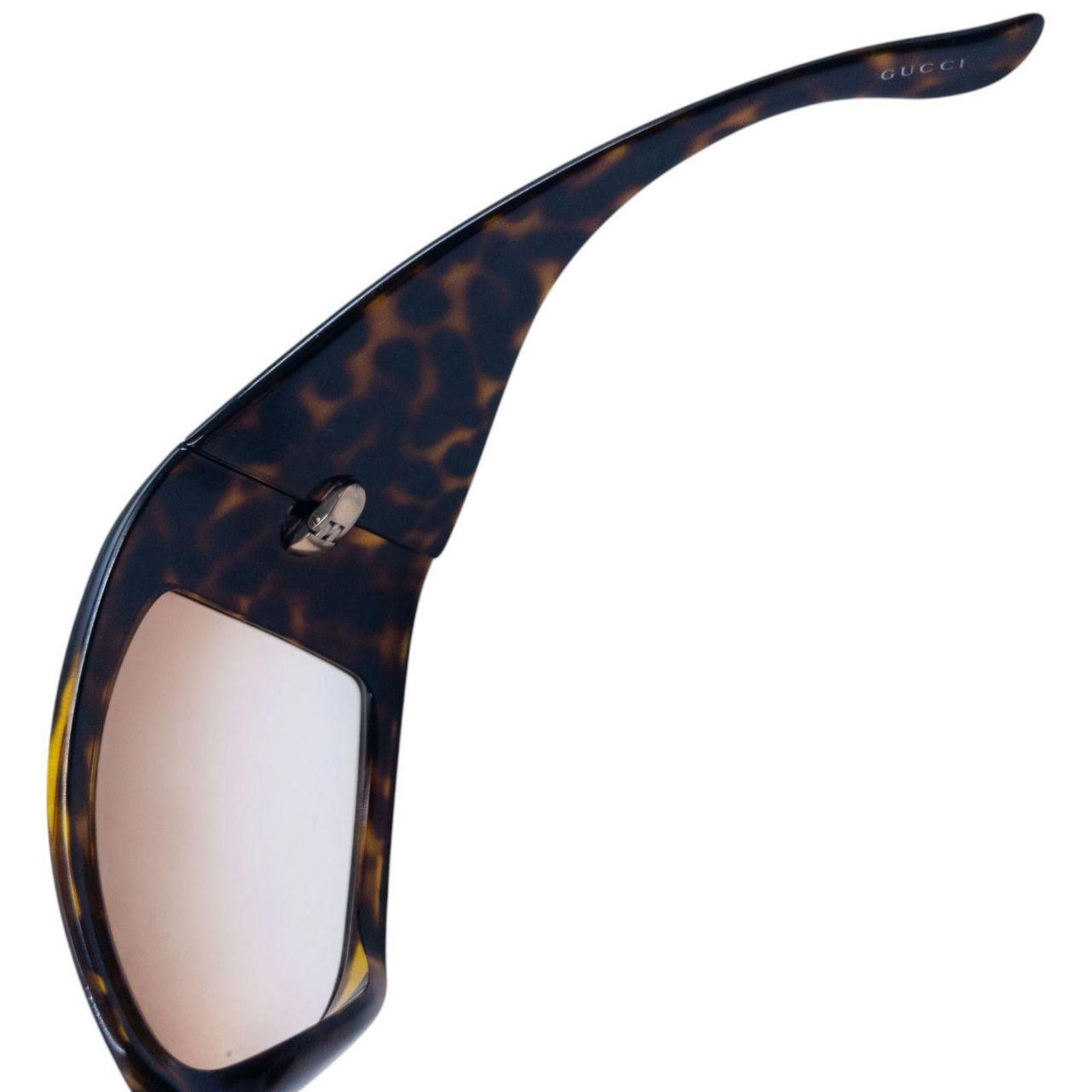 Gucci Vintage Gucci Oversized Tortoise Shell Sunglasses Size ONE SIZE - 7 Thumbnail