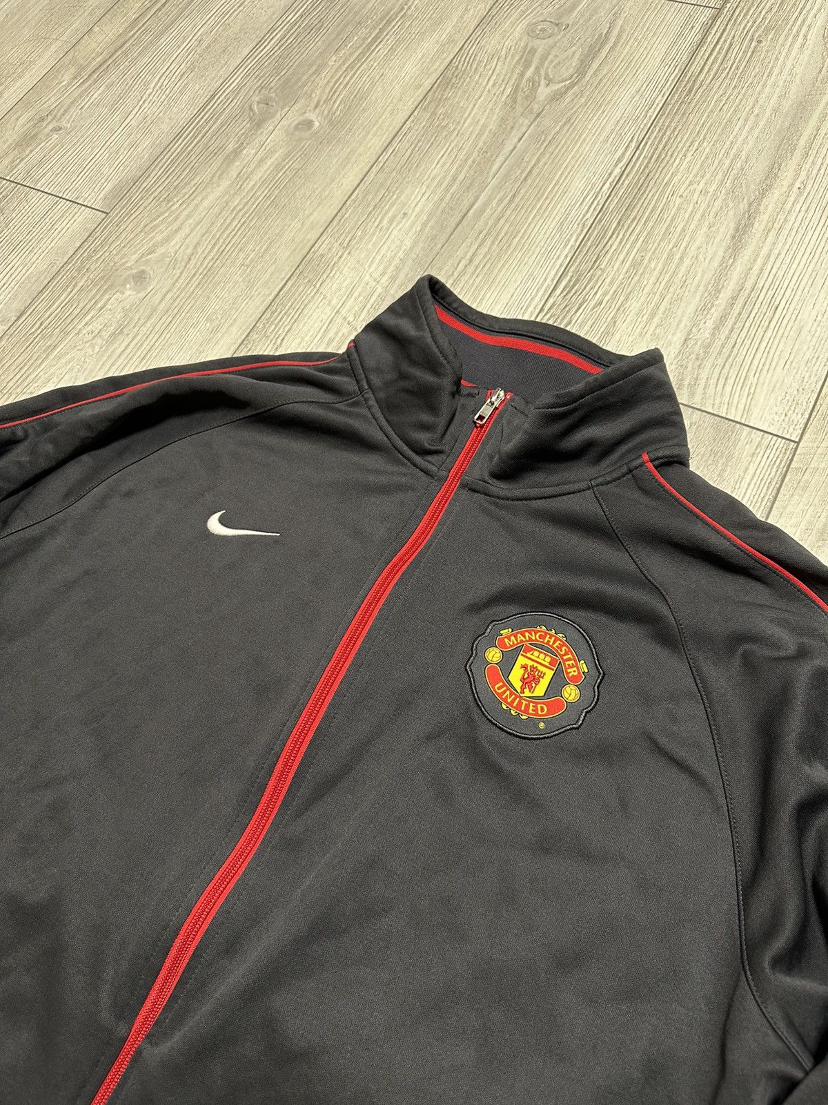 Vintage Nike Manchester United Vintage 2010 Zip Jacket Track Size US XXL / EU 58 / 5 - 2 Thumbnail