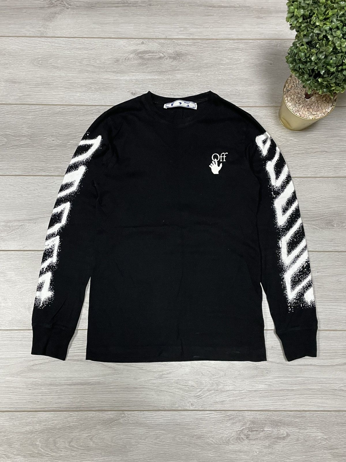Off-White Off-White paint arrows tape stripes long sleeve Size US S / EU 44-46 / 1 - 13 Thumbnail
