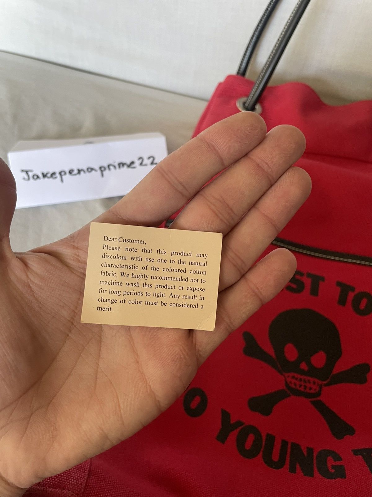 Vivienne Westwood Vivienne Westwood ‘Too fast to live’ red skull tote bag Size ONE SIZE - 8 Thumbnail