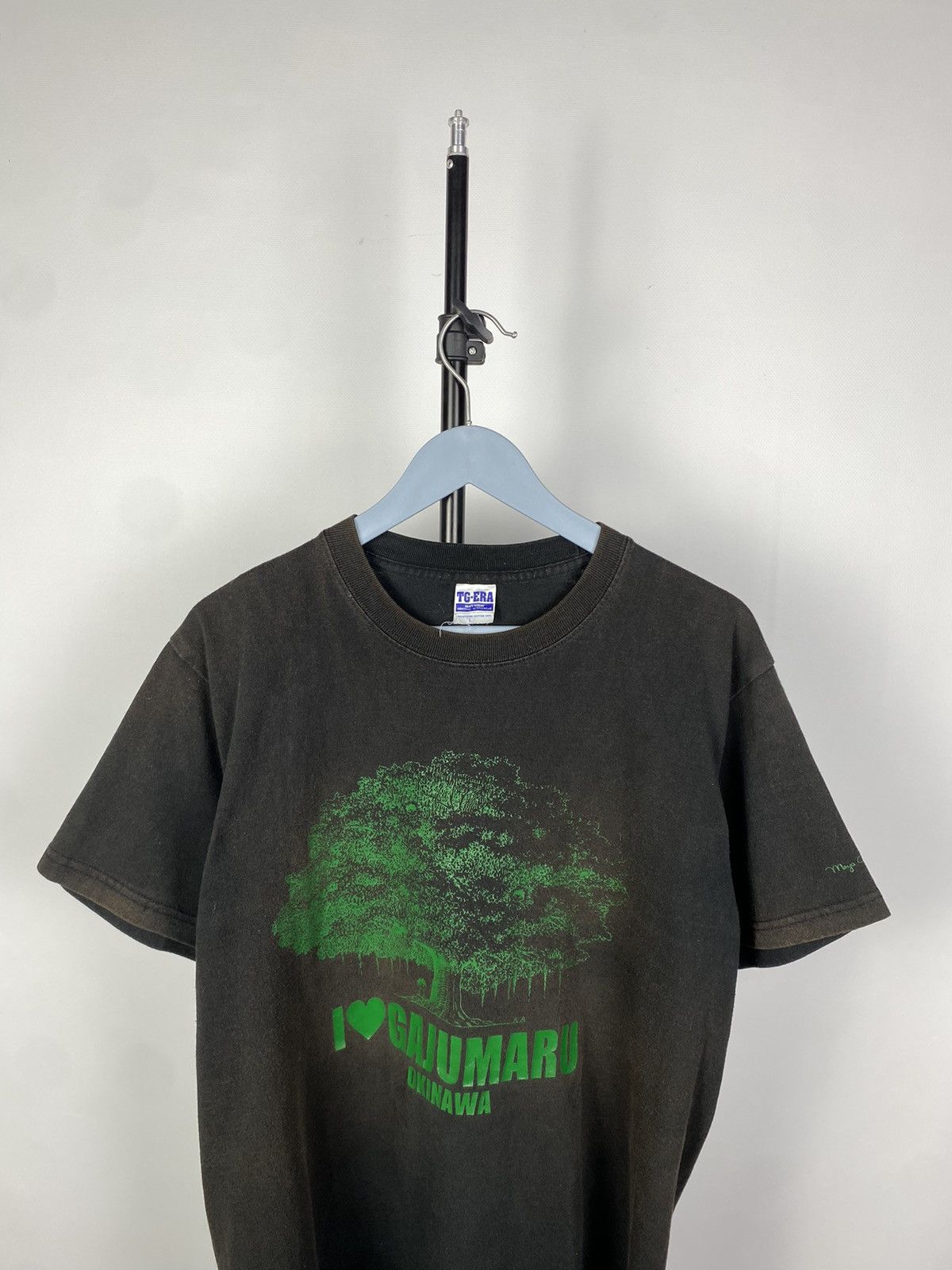 Japanese Brand × Vintage Vintage 90s faded Okinawa Japan I love Gajumaru t shirt Size US L / EU 52-54 / 3 - 2 Thumbnail