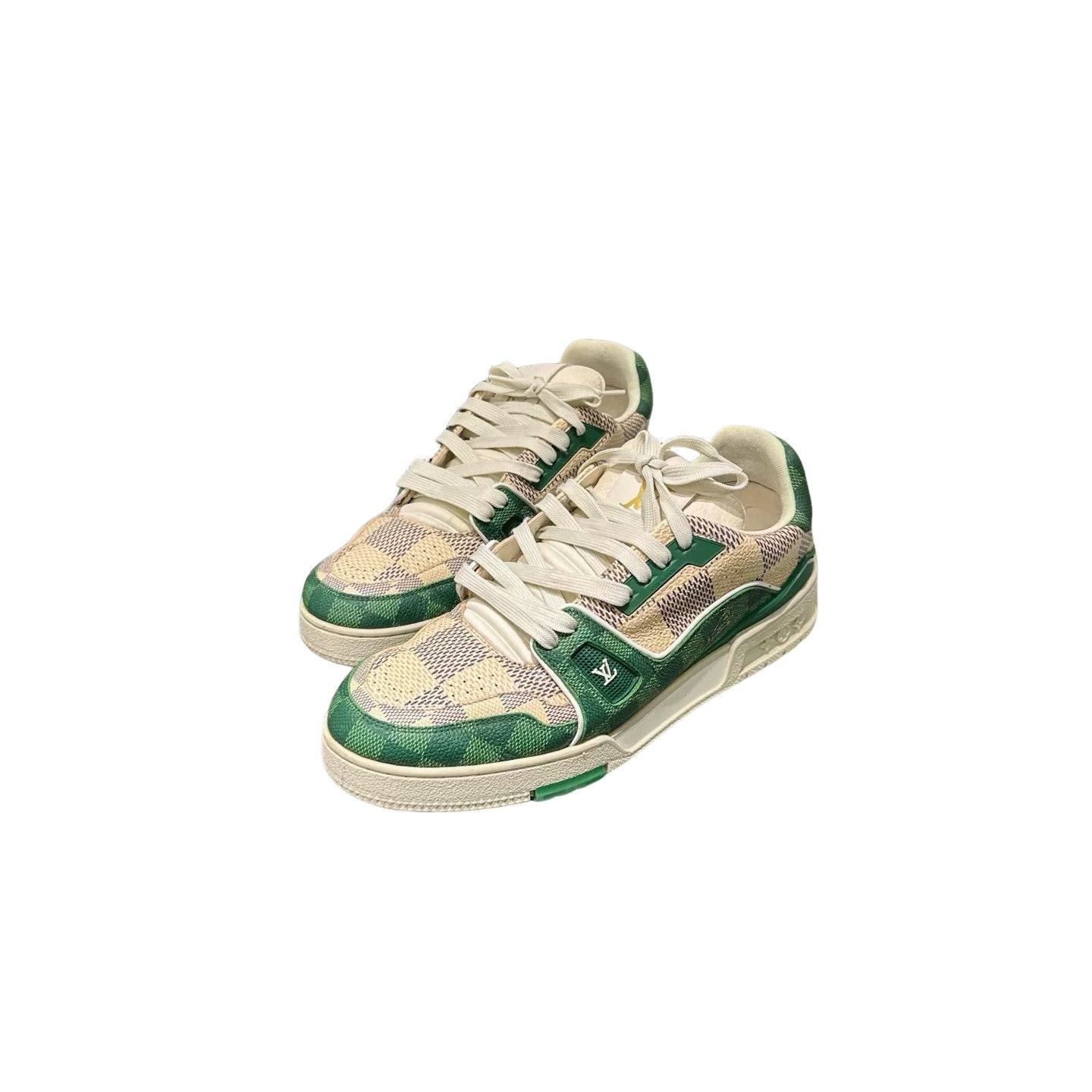 Louis Vuitton Louis Vuitton Damier Green LV Trainer Sneakers Size 9.5 Size US 9.5 / EU 42-43 - 1 Thumbnail