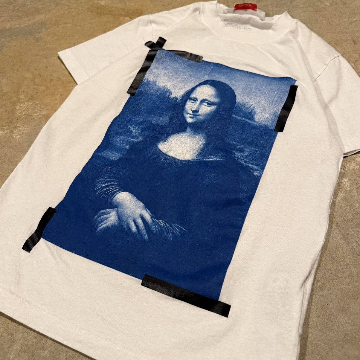 Off-White Mona Lisa Tape Tee White
