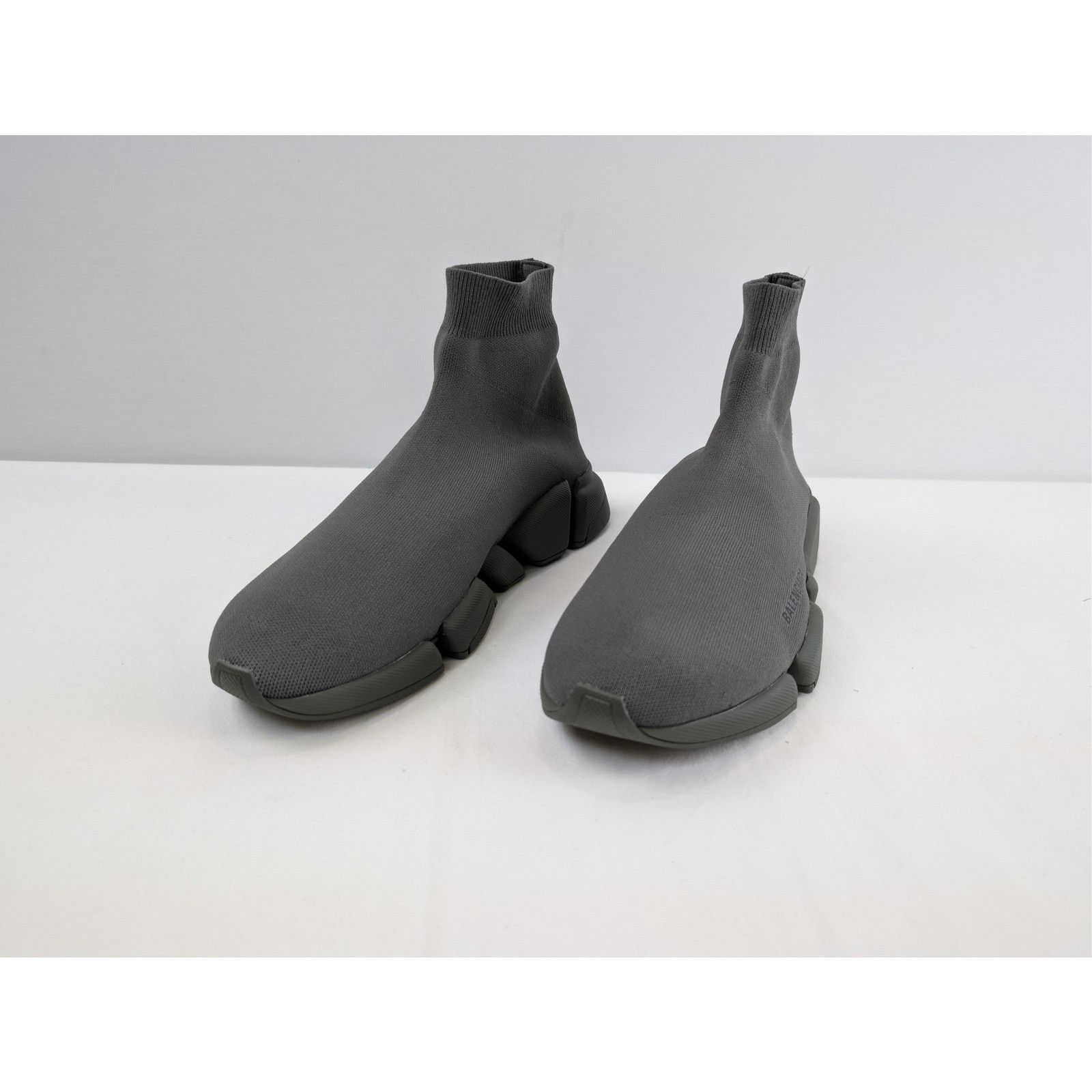 Balenciaga o1rshd1 Speed 2.0 LT New Recycled Knit Sneakers in Dark kaki Size US 12 / EU 45 - 8 Thumbnail