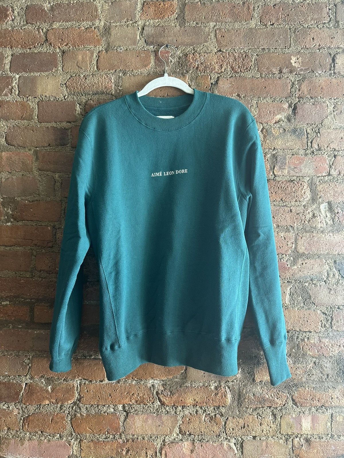 image of Aime Leon Dore Crewneck - Green, Men's (Size Large)
