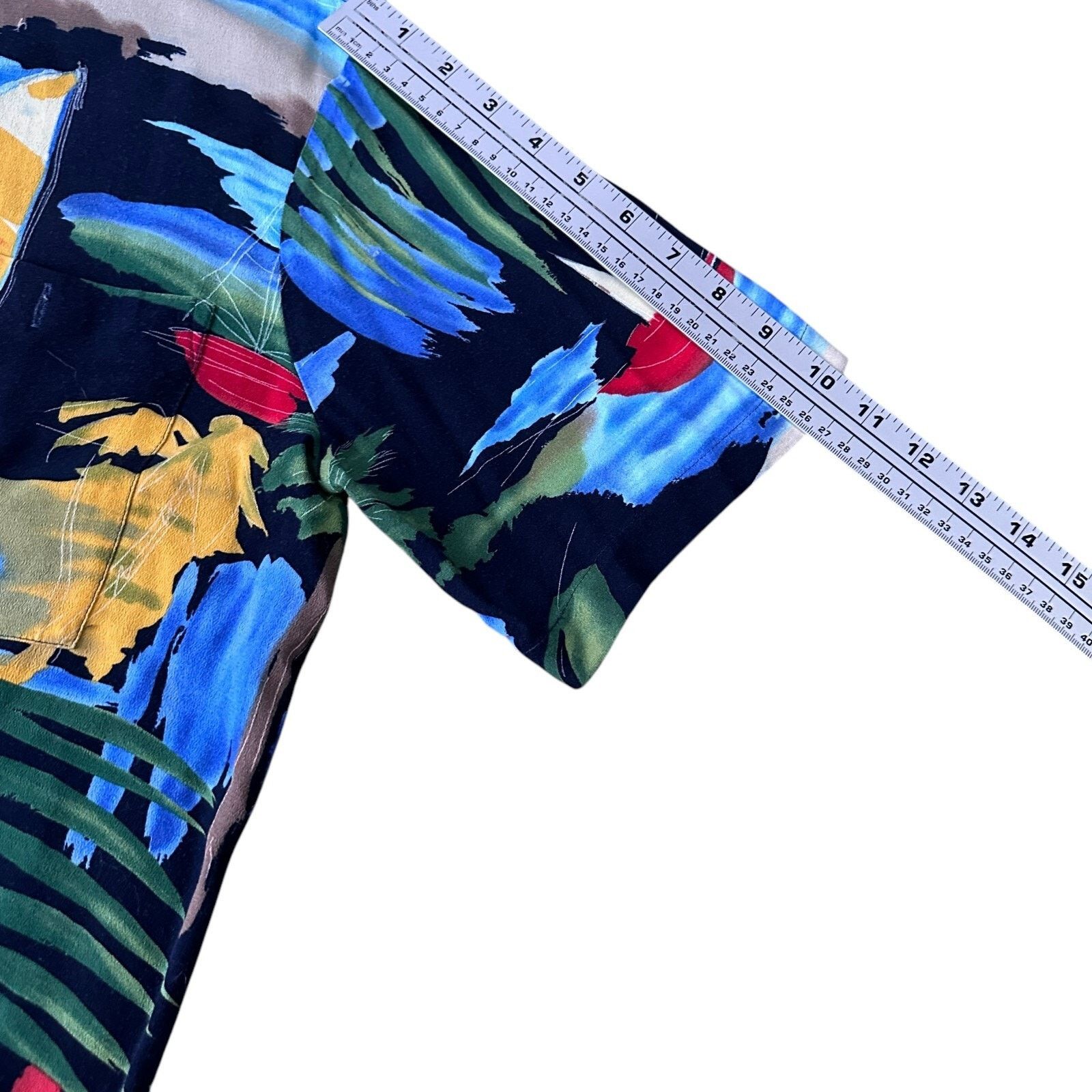 Other Alan Stuart Hawaiian Shirt Mens Medium Multi Short Sleeve Size US M / EU 48-50 / 2 - 8 Thumbnail