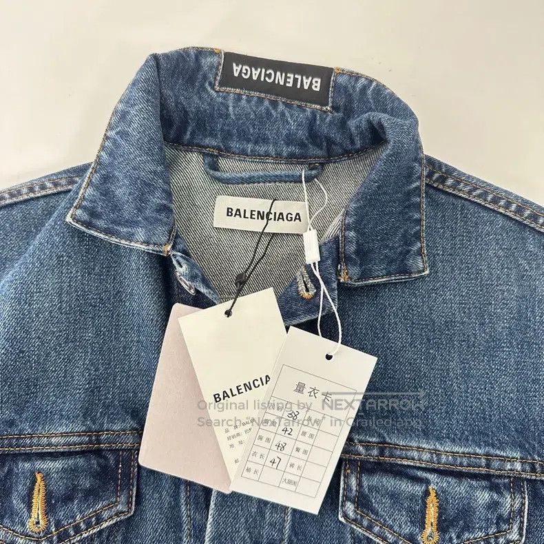 Balenciaga Balenciaga Denim Short Collar Denim Jacket Size XS / US 0-2 / IT 36-38 - 5 Thumbnail