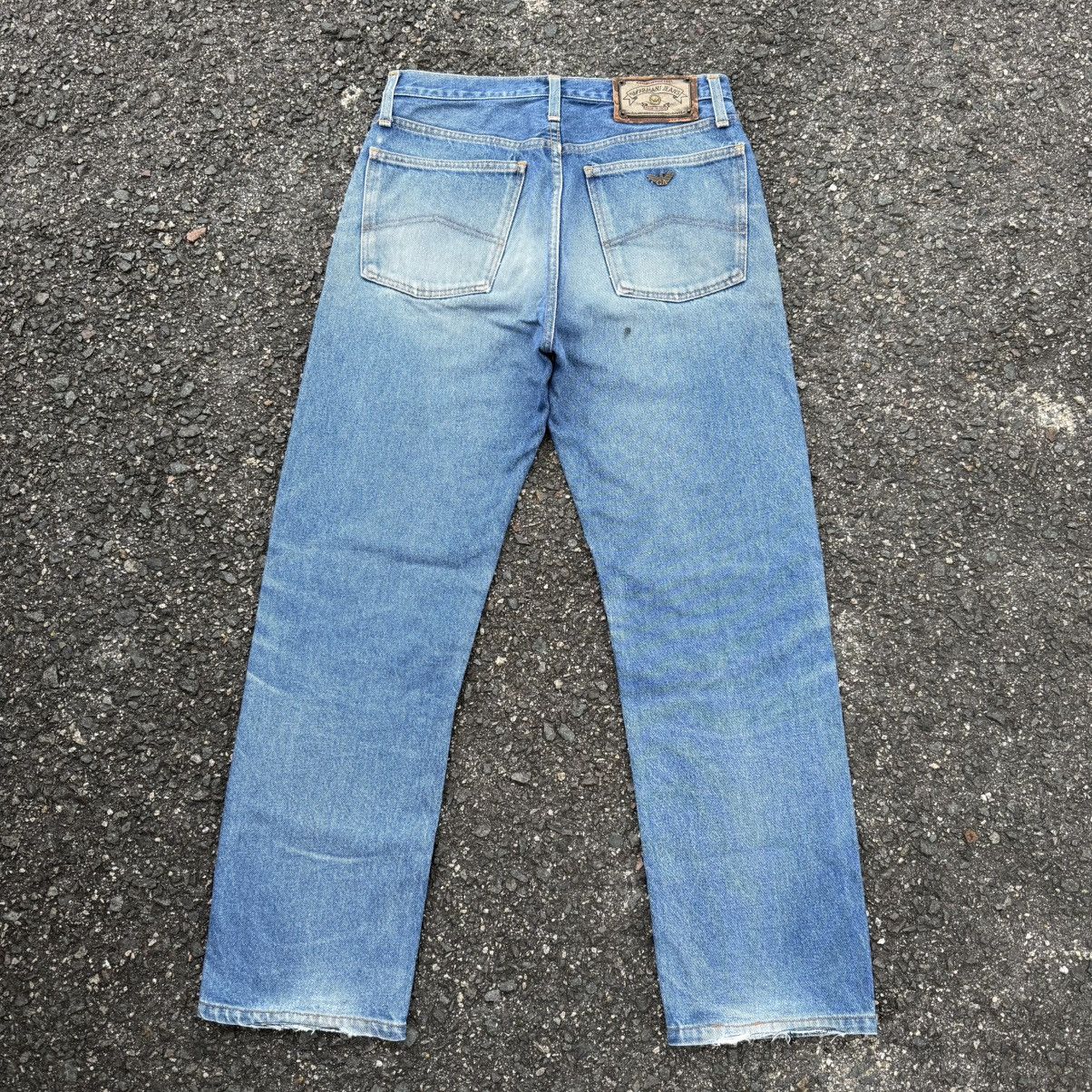 Giorgio Armani VINTAGE ARMANI JEANS 90' LIGHT WASH DENIM JEAN PANTS Size US 31 - 3 Thumbnail