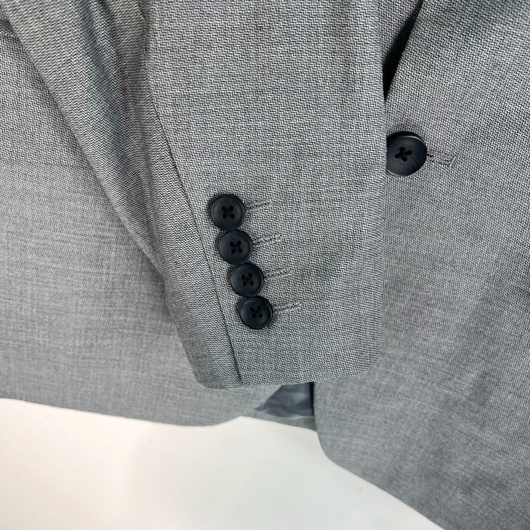 Haggar Haggar J.M. Hagger Joe III Slim Fit Stretch Blazer Mens Size 40 Gray Size 40R - 4 Thumbnail