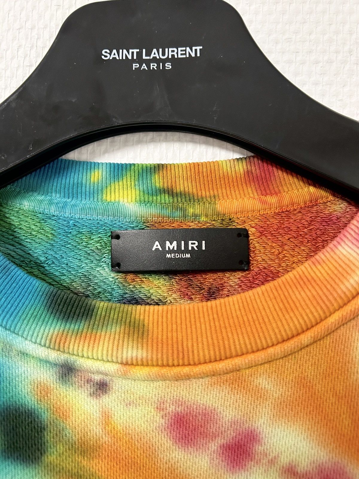 Amiri 2019 Tie Dye Logo Crewneck Size US M / EU 48-50 / 2 - 4 Thumbnail