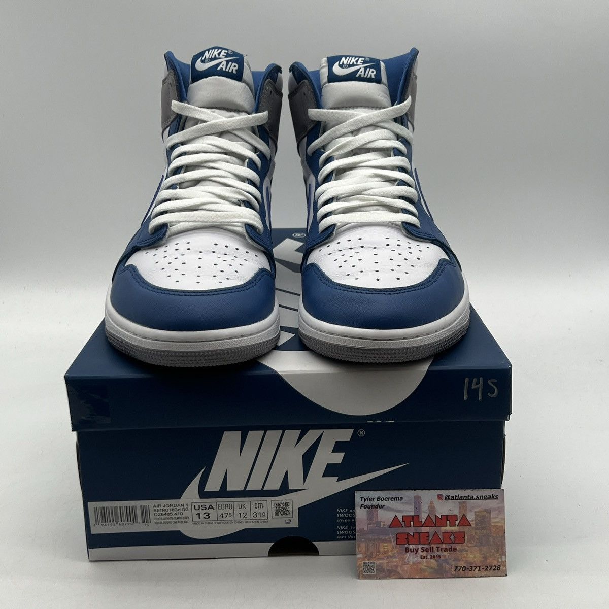 Nike Air Jordan 1 High true blue Size US 13 / EU 46 - 2 Thumbnail