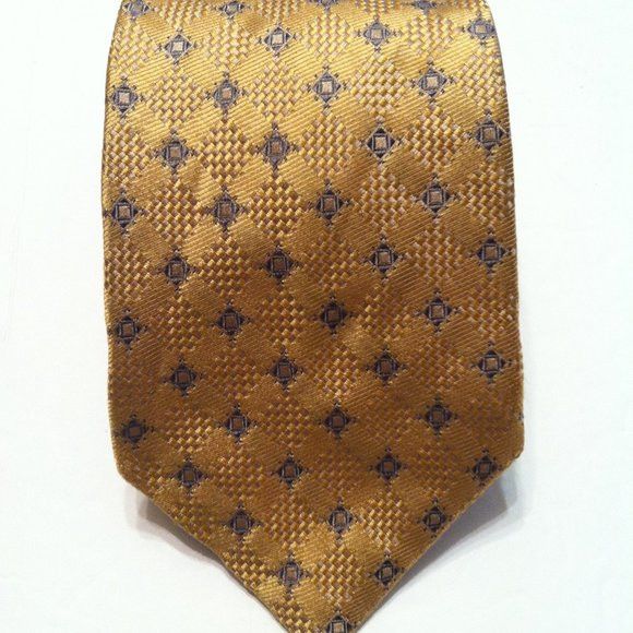 Joseph Abboud JOSEPH ABBOUD MEN'S NEW GOLD 100%SILK TIE WIDTH: 3 3/4" Size ONE SIZE - 1 Thumbnail