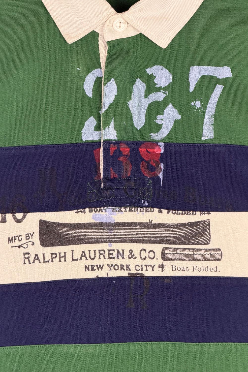 Polo Ralph Lauren Polo Ralph Lauren Graphic Rugby Shirt Nautical XL (Fits S) Size US XL / EU 56 / 4 - 4 Thumbnail