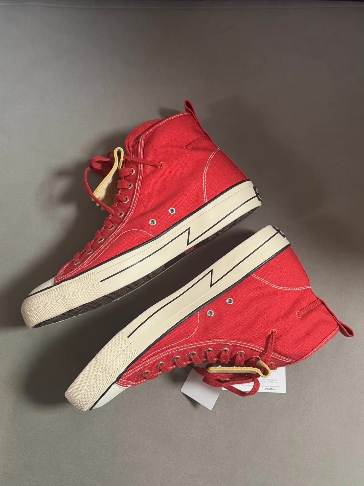 Visvim Visvim 18SS Skagway Hi Kiltie White & Red Ｑ20 Size US 10 / EU 43 - 4 Thumbnail