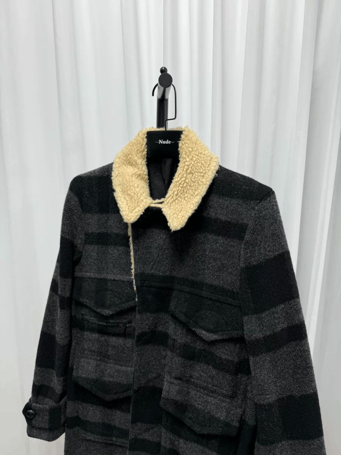 Number (N)ine Number (N)ine Sz 3 Number Nine 08AW Fur Neck Jacket-2506 Size US L / EU 52-54 / 3 - 7 Thumbnail