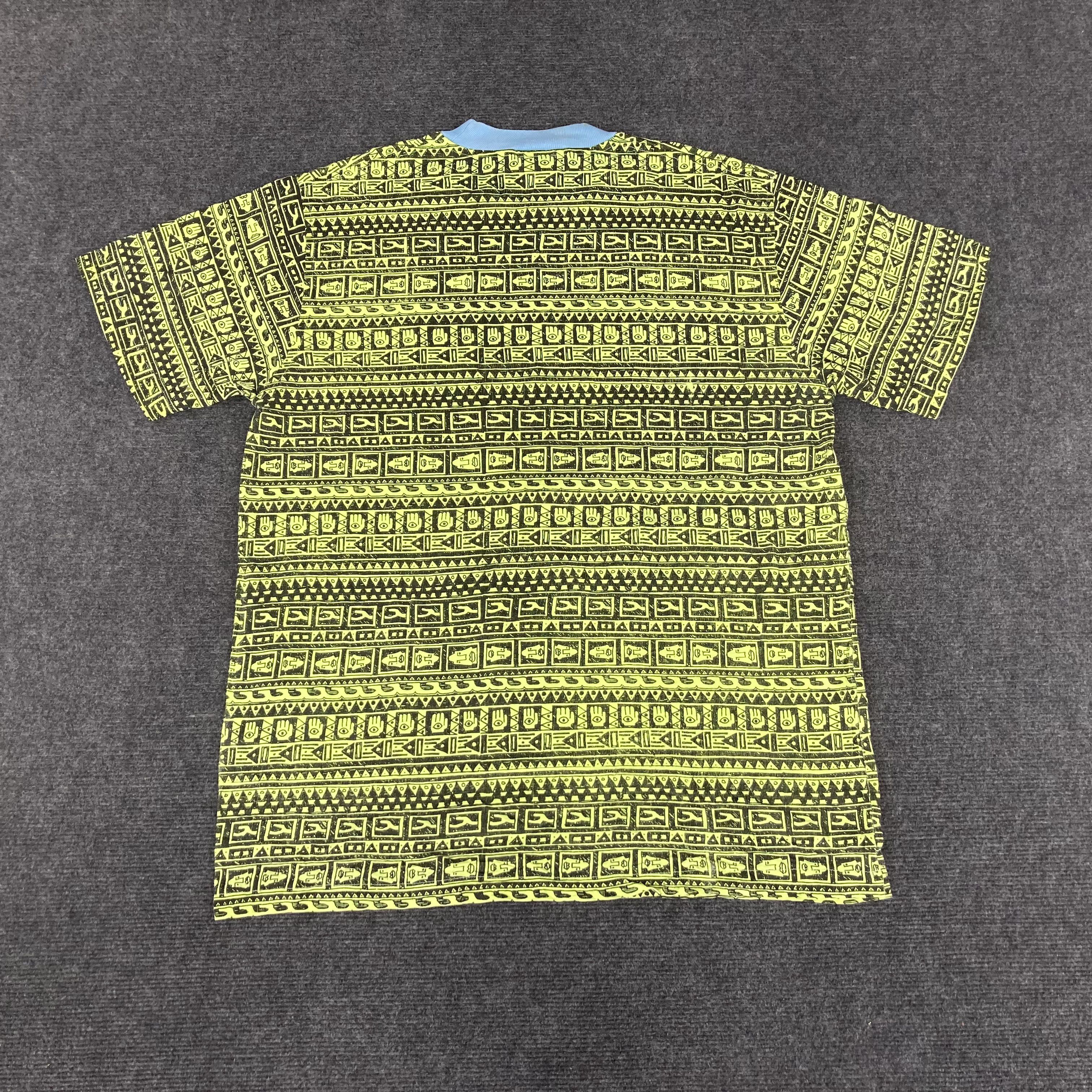 Designer × Vintage Vtg Oclan Zones 90s 80s Made In Usa Full Print T Shirt Size US M / EU 48-50 / 2 - 4 Thumbnail