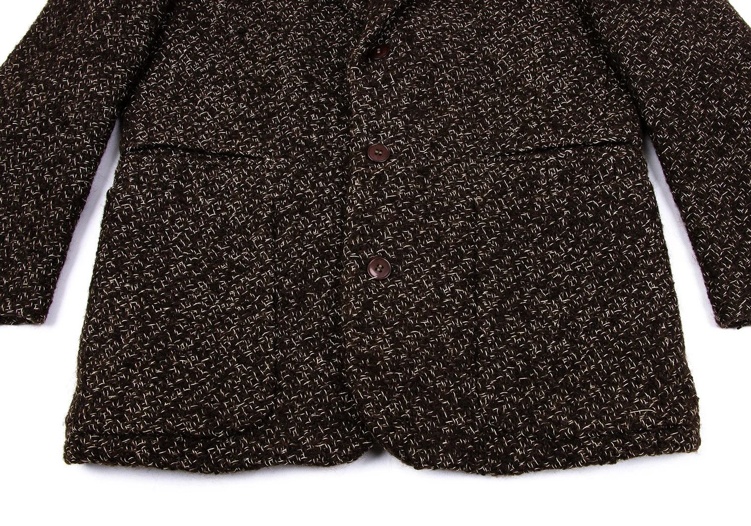 Jean Paul Gaultier Wool T 3-Button Jacket in Brown Off-Size Medium Size US M / EU 48-50 / 2 - 8 Thumbnail