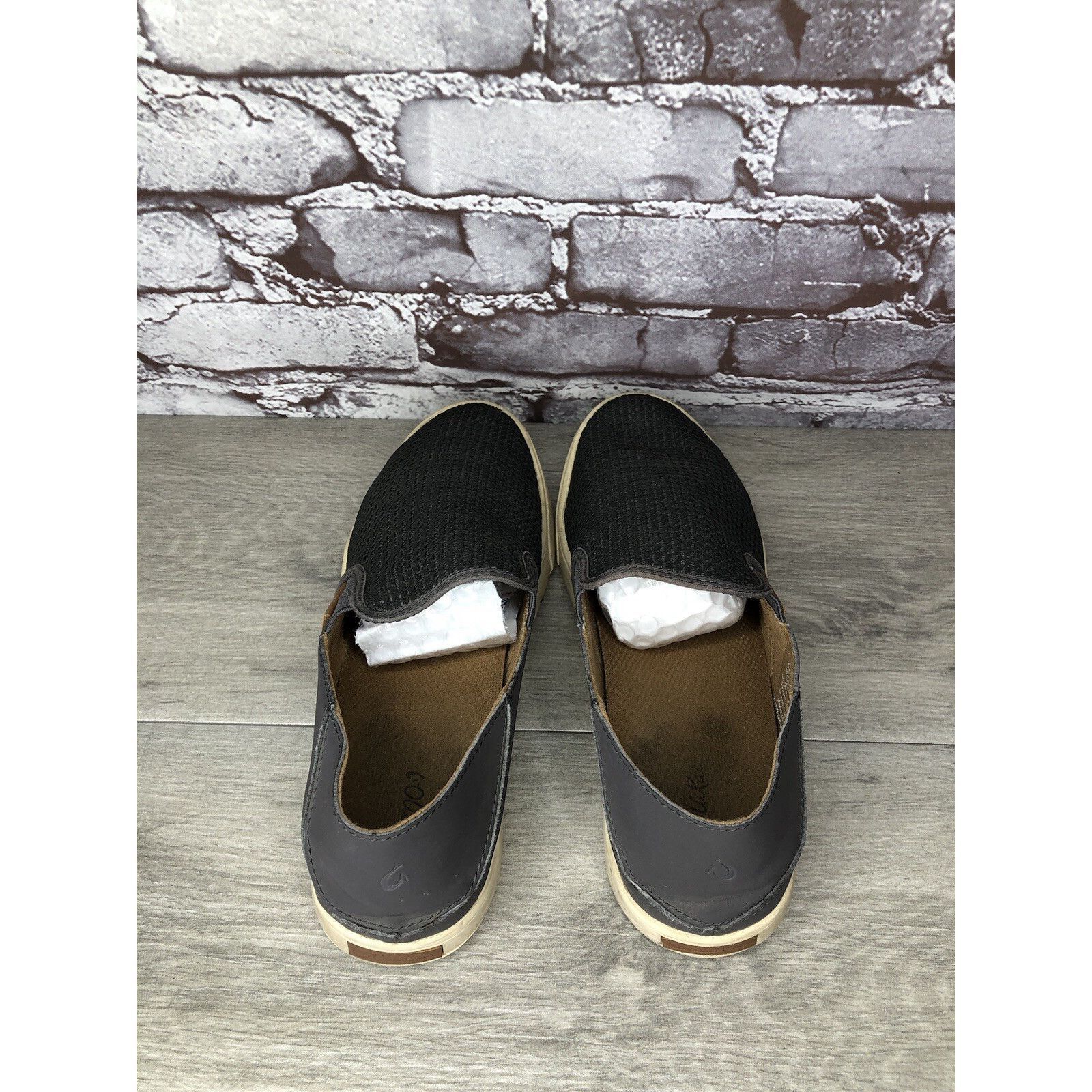 Olukai OluKai Pehuea Gray Textile Slip On Sneakers Beach Shoes Wome Size US 10 / IT 40 - 5 Thumbnail