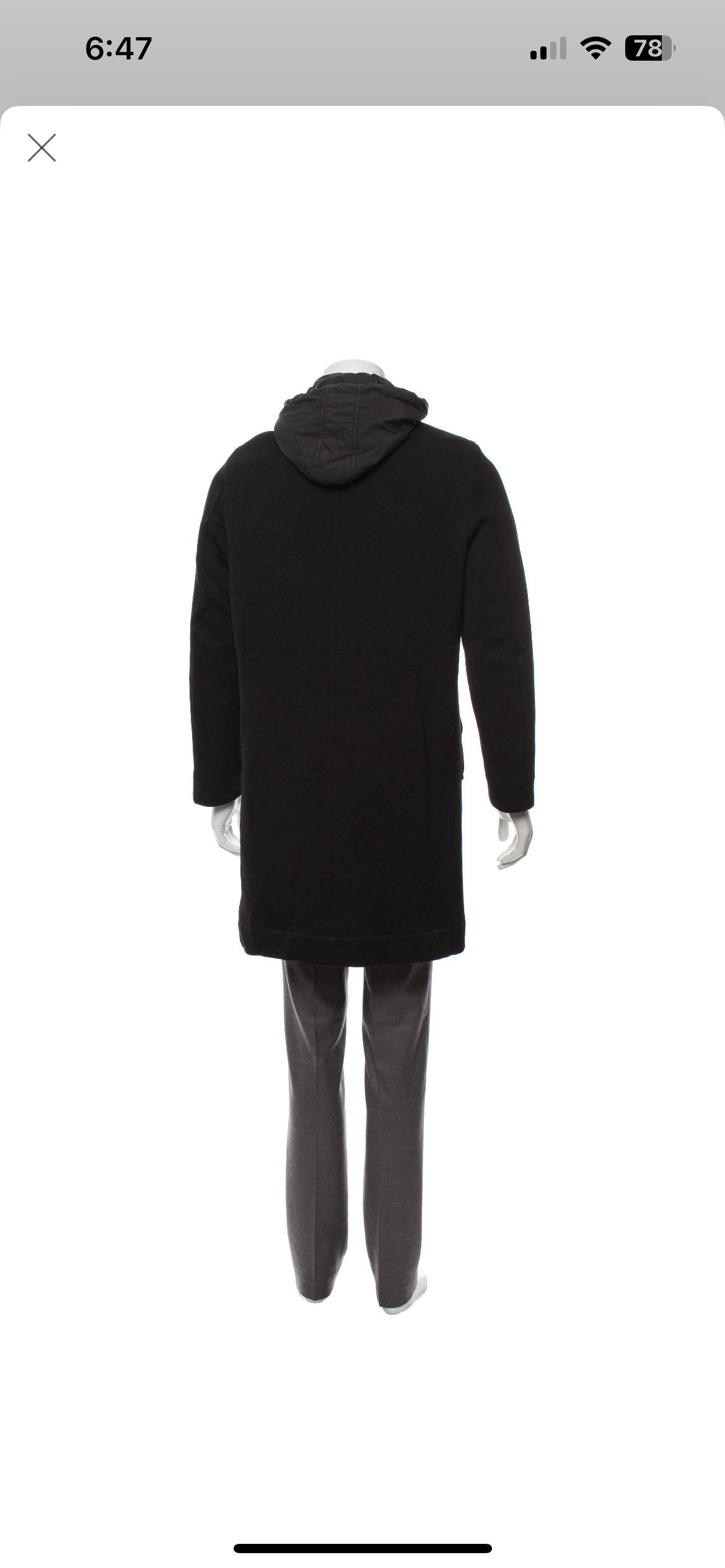 John Varvatos John Varvatos - Wool Hooded Coat Size US M / EU 48-50 / 2 - 2 Thumbnail