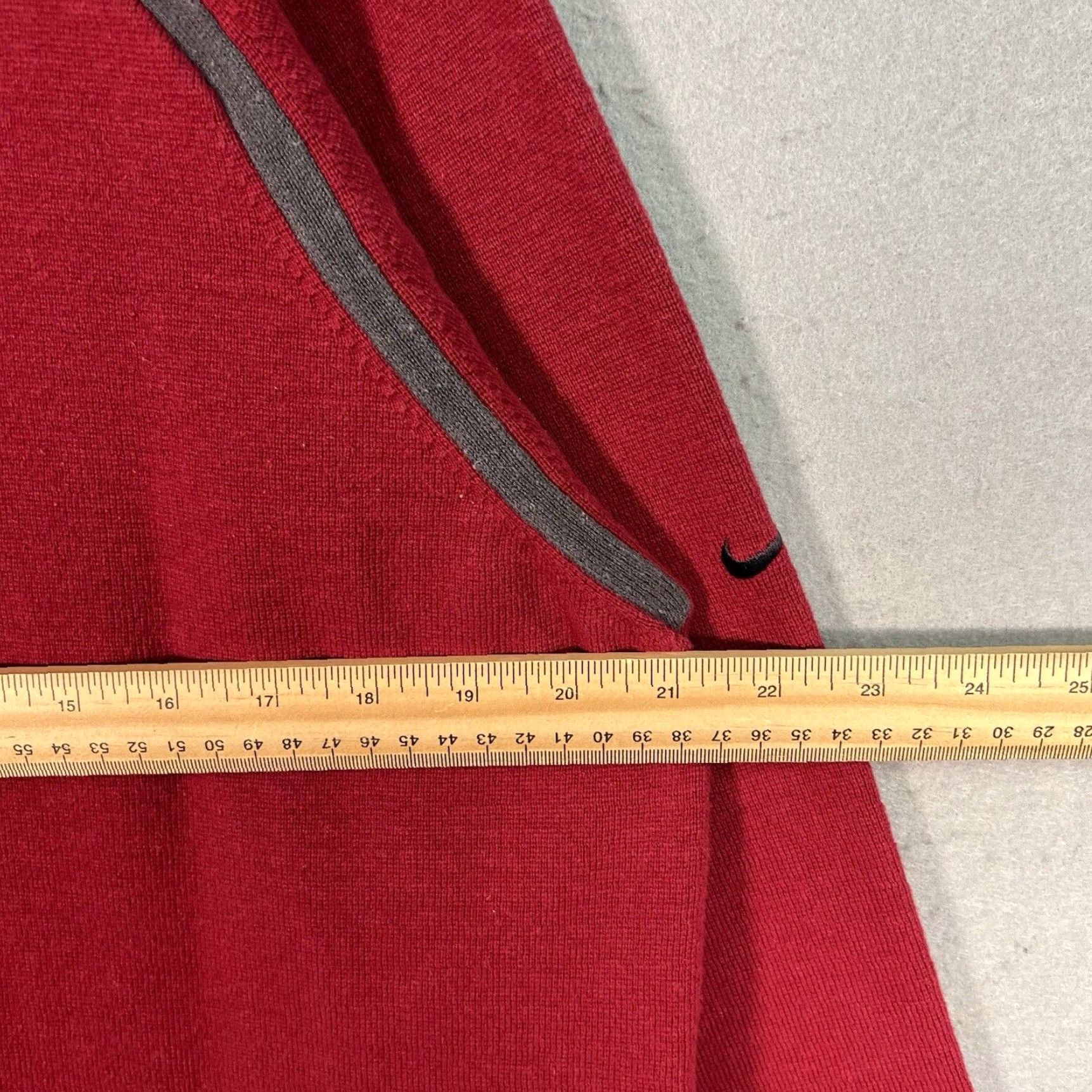 Nike VINTAGE Nike 1/4 Zip Sweatshirt Mens XL Red Size XL / US 12-14 / IT 48-50 - 2 Thumbnail