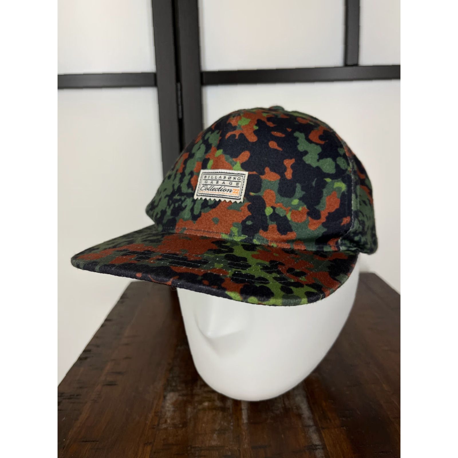 Billabong Billabong Hat Cap Snap Back Adult One Size Green Camo Polyester Blend Surf Skate Camouflage 90s Mens Snapback Size ONE SIZE - 4 Thumbnail