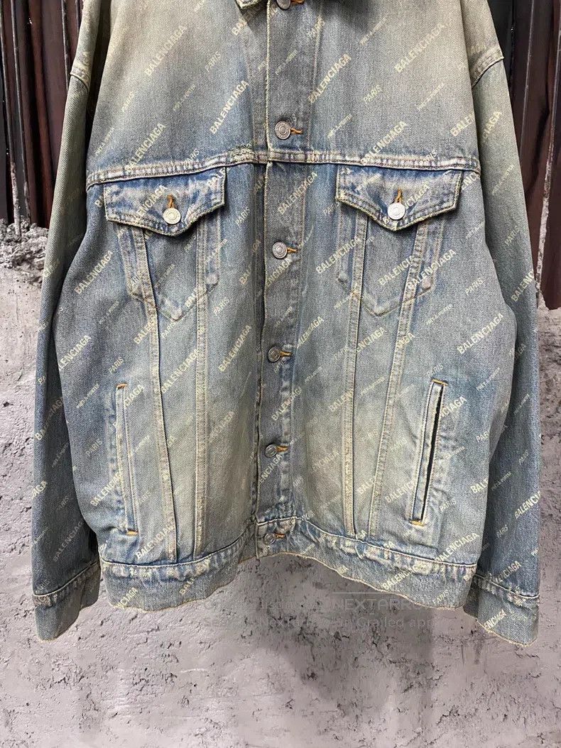 Balenciaga Balenciaga Denim Jacket Coat Size US XS / EU 42 / 0 - 4 Thumbnail
