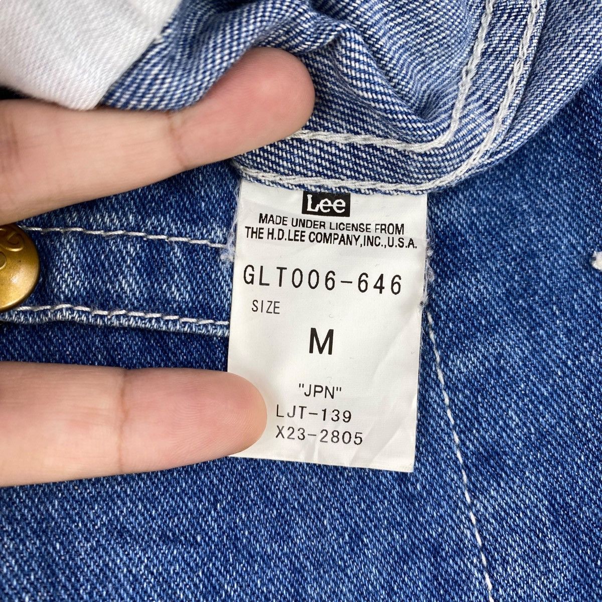 Lee Vintage LEE USA Union Made Multi Pockets Blue Denim Size US M / EU 48-50 / 2 - 7 Thumbnail