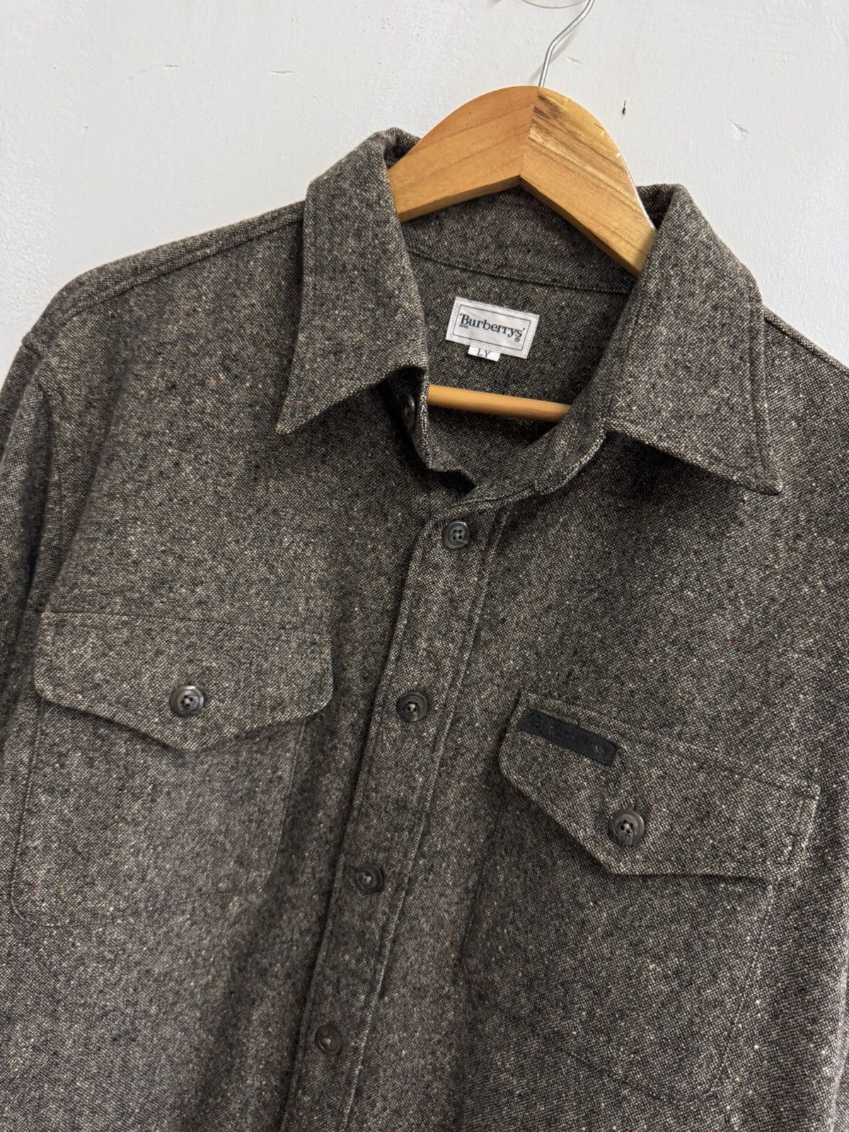Burberry 80s Burberrys' Sanyo Shokai Japan Wool CPO 'Burberrys' Size US L / EU 52-54 / 3 - 4 Thumbnail