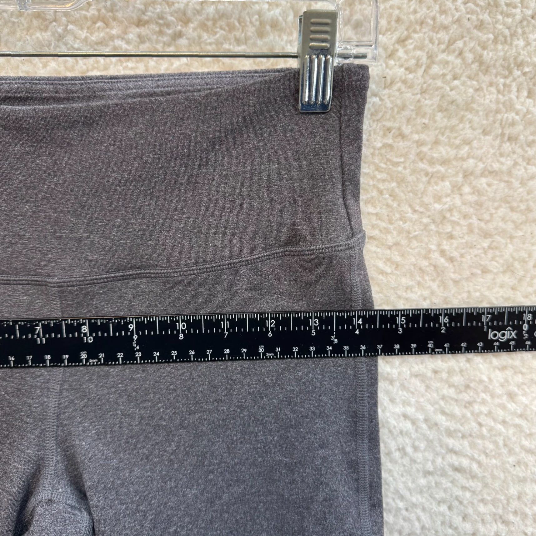 Alo VINTAGE? (No) Alo Scrunch Leggings M Women Gray Scrunch Yoga Gym Workout Medium Gray White Long Tall Stretch 90s? (No) Size 32" / US 10 / IT 46 - 7 Thumbnail