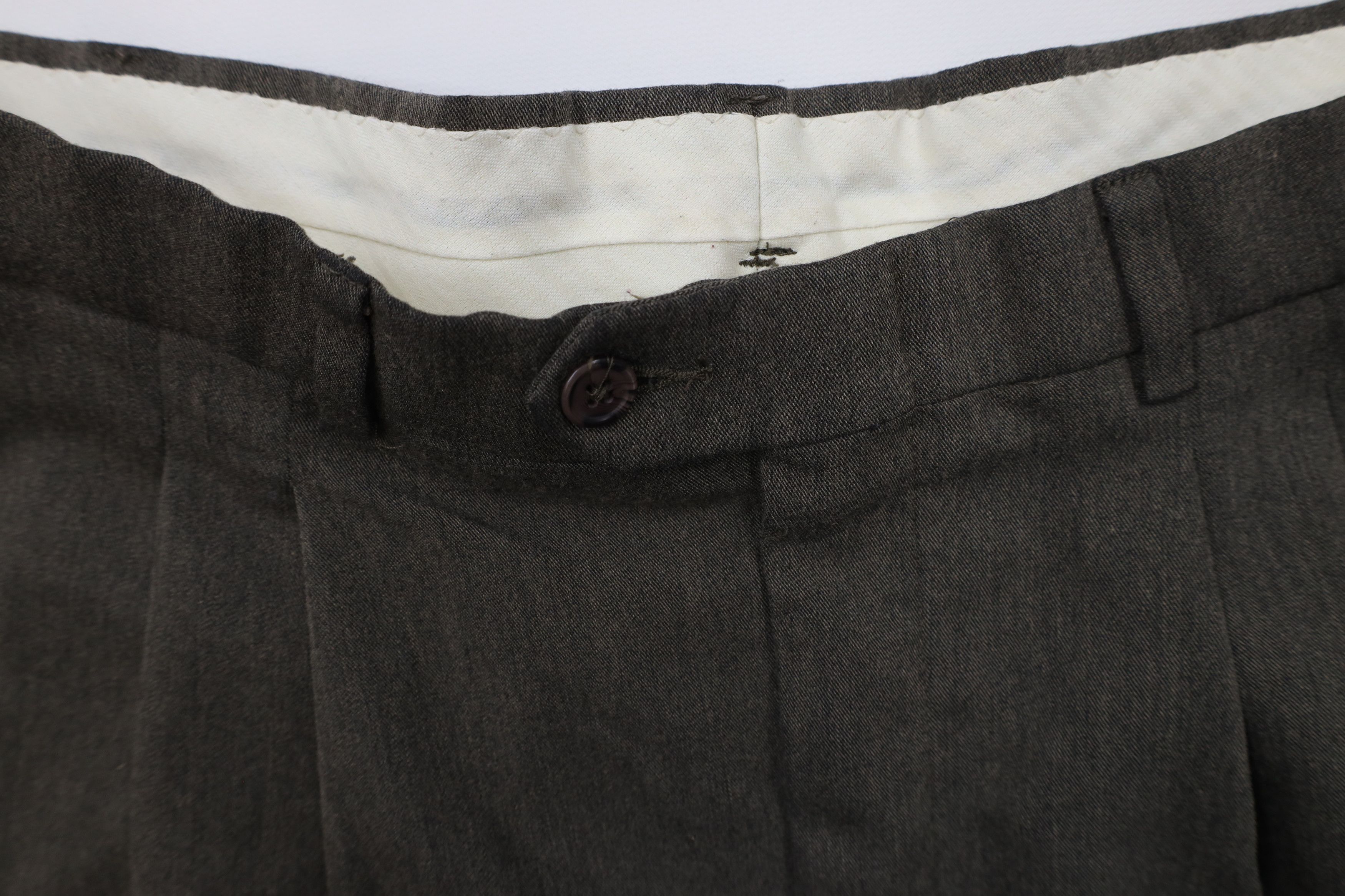 Vintage Vintage 90s Streetwear Pleated Cuffed Wide Leg Chino Pants Size US 36 / EU 52 - 6 Thumbnail