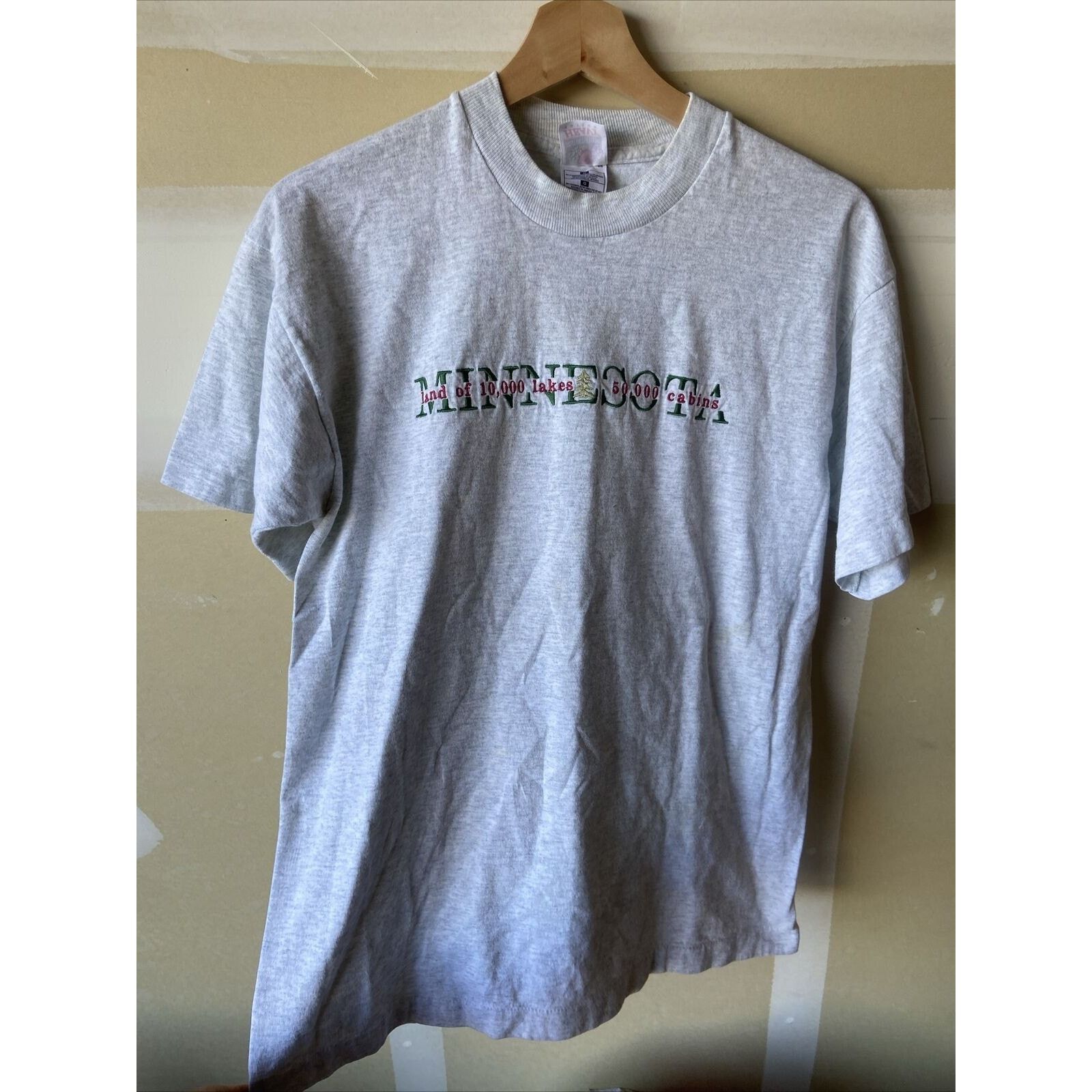 Fruit Of The Loom Minnesota VTG Embroidered Land Of 10k Lakes T-shirt Large Size US L / EU 52-54 / 3 - 1 Thumbnail