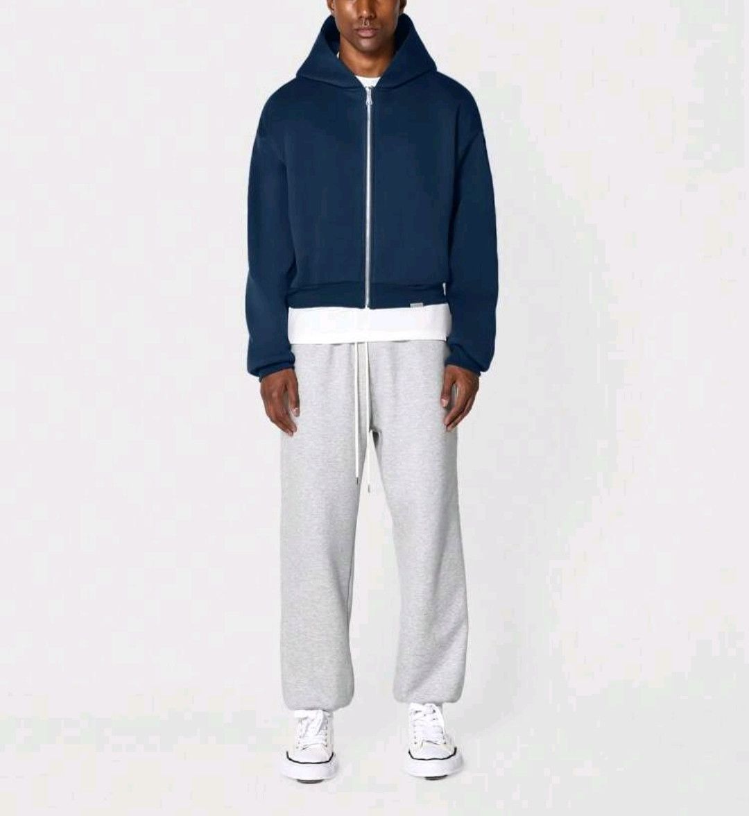 Japanese Brand Zipper Hoodies Men Solid Cropped Fit Size US XL / EU 56 / 4 - 3 Thumbnail