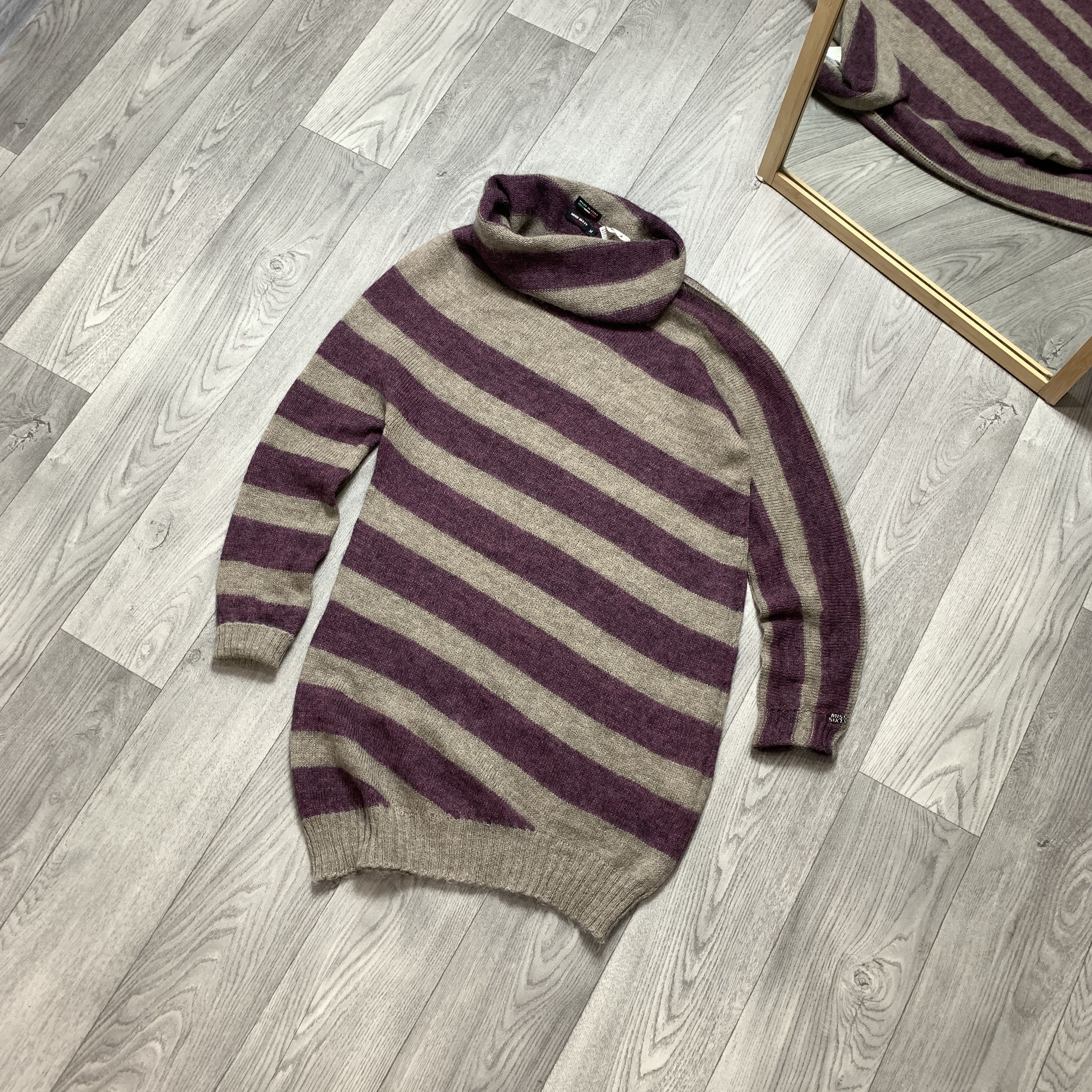 Miss Sixty Vintage Miss Sixty Y2K Knitted Midi Dress Striped Sweater Size M / US 6-8 / IT 42-44 - 1 Thumbnail