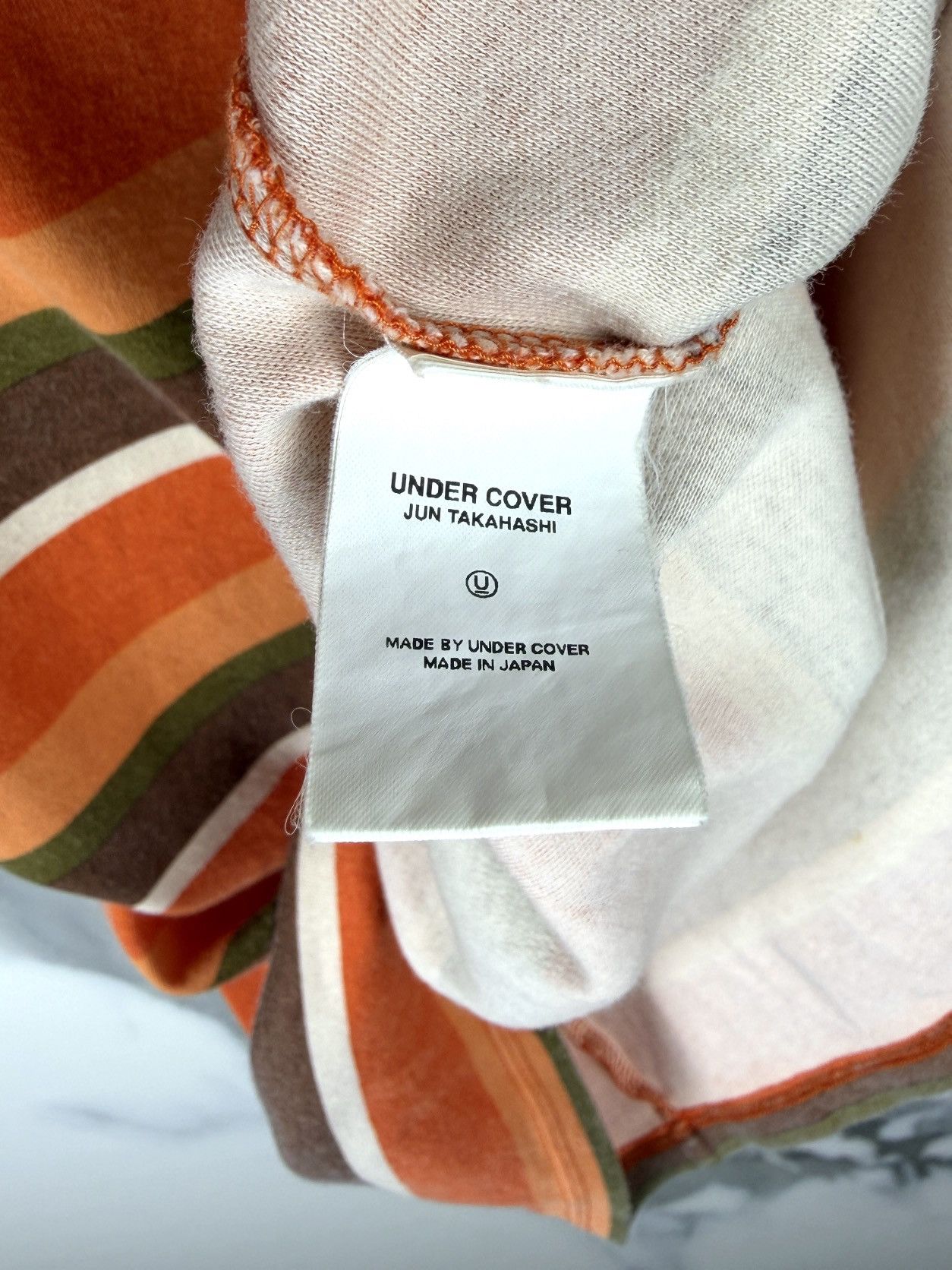 Undercover × Wtaps SS00 Undercover x WTAPS Vintage Striped Orange Tshirt Size US M / EU 48-50 / 2 - 4 Thumbnail