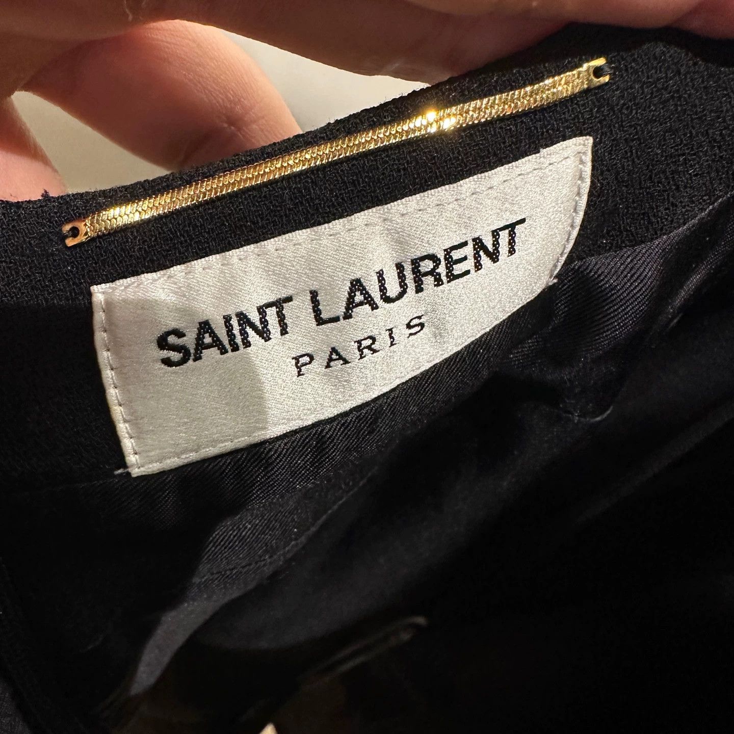 Saint Laurent Paris SaintLaurent Bow Halter Backless Wool Dress apr726 F36 Size XS / US 0-2 / IT 36-38 - 3 Thumbnail