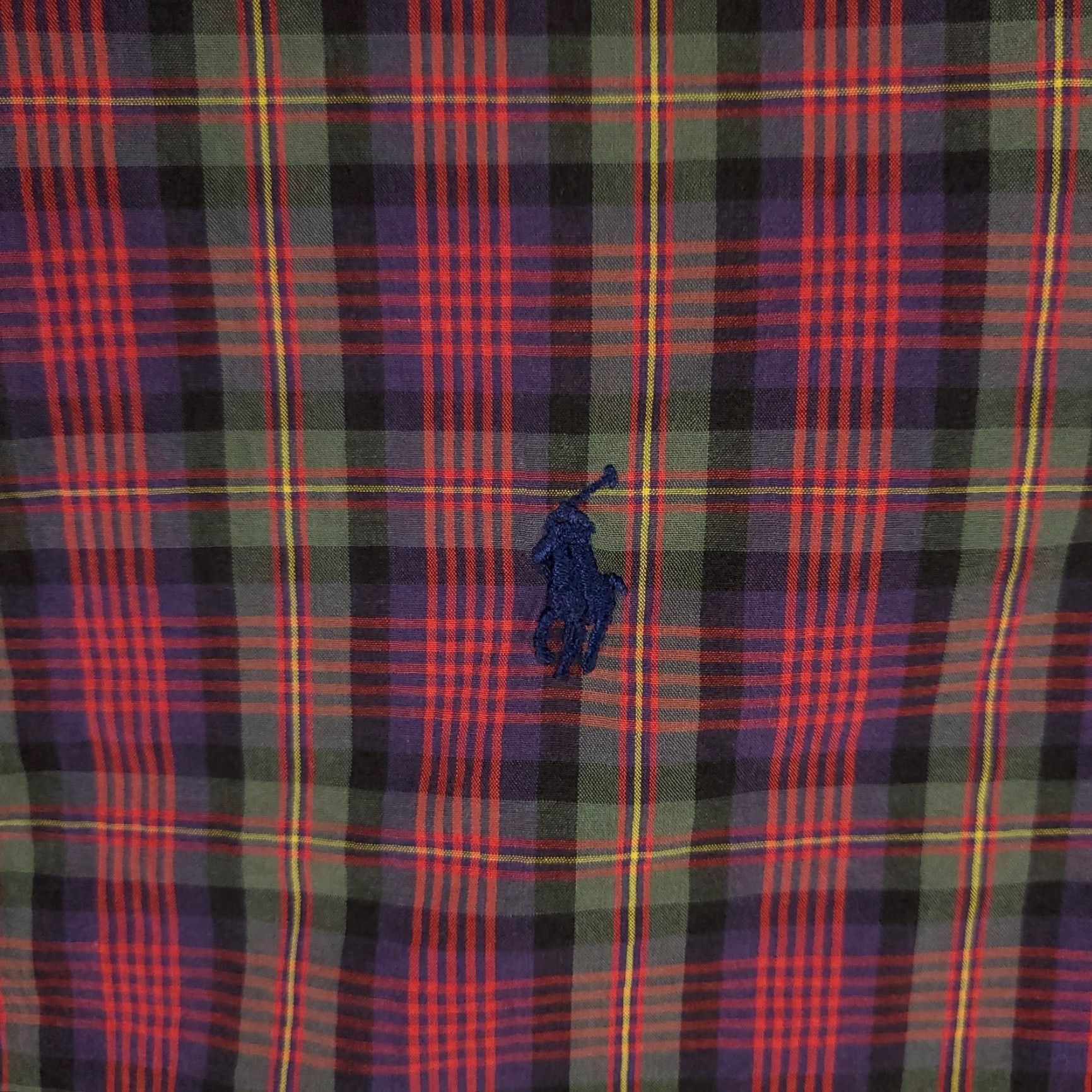 Ralph Lauren VINTAGE Ralph Lauren Shirt Mens Small Casual Button-Up Long Sleeve Red Plaid Cotton Size US S / EU 44-46 / 1 - 2 Thumbnail