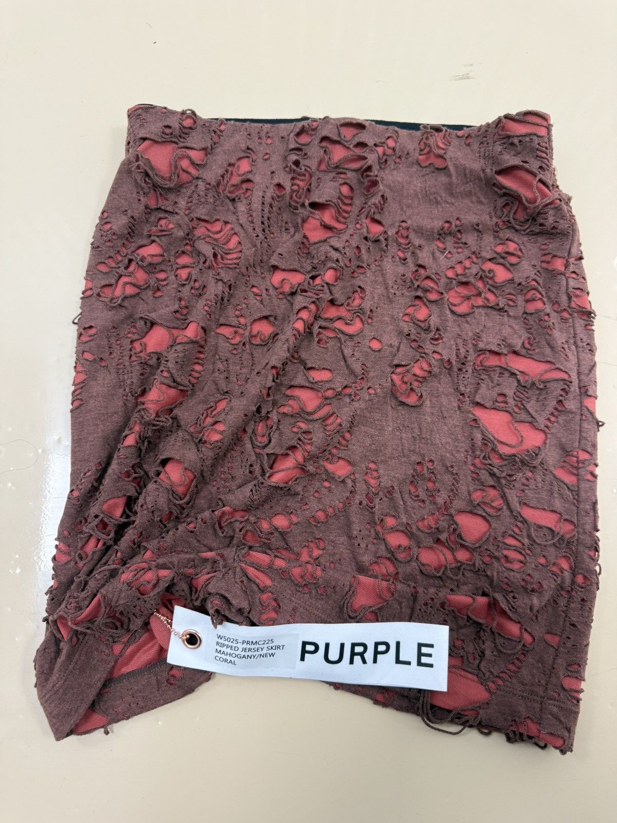 Other Purple Brand Ripped Jersey Shorts Size 26" / US 2 / IT 38 - 1 Thumbnail