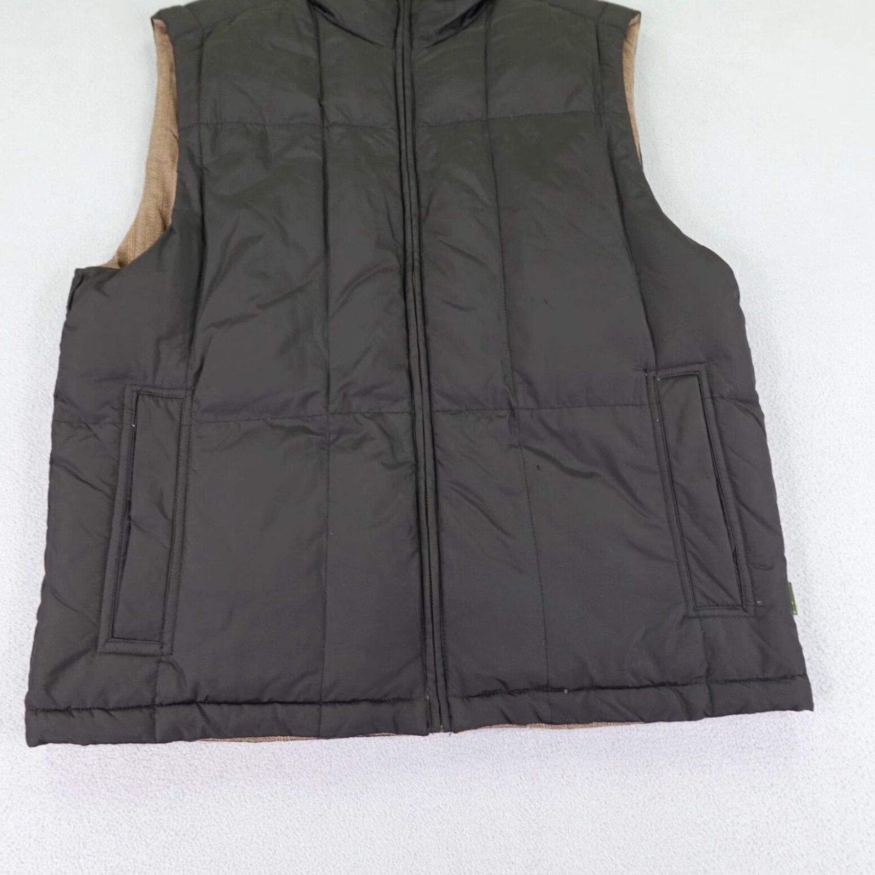 Eddie Bauer VINTAGE Eddie Bauer Vest Mens Medium Brown Black Reversible Down Puffer Quilted Vest Size US M / EU 48-50 / 2 - 3 Thumbnail