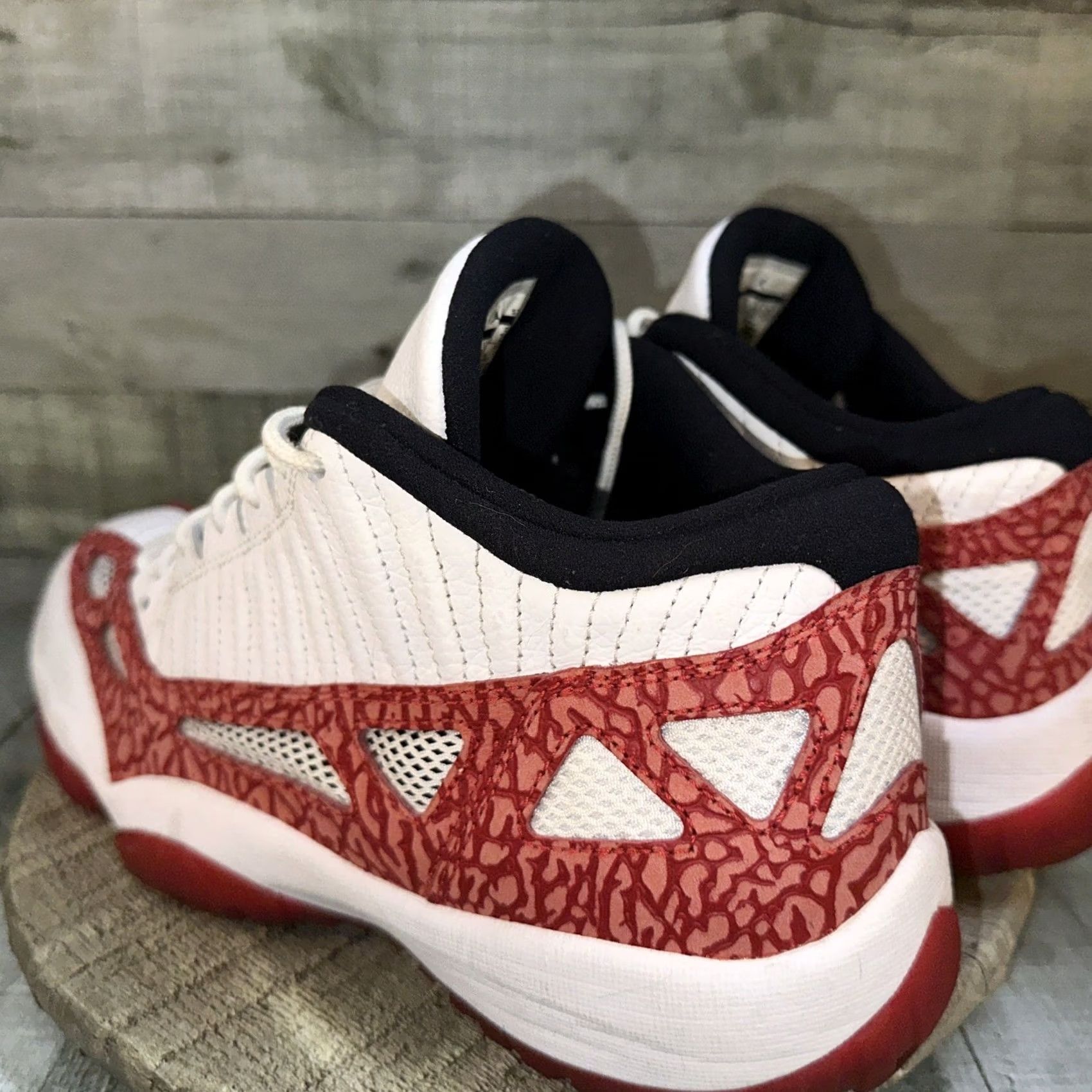 Nike Nike Air Jordan 11 Low Retro IE Gym Red White 919712-101 Mens Sneaker 11.5 Low Top Leather Comfort Retro Colorful Basketball 2017 Size US 12 / EU 45 - 5 Thumbnail