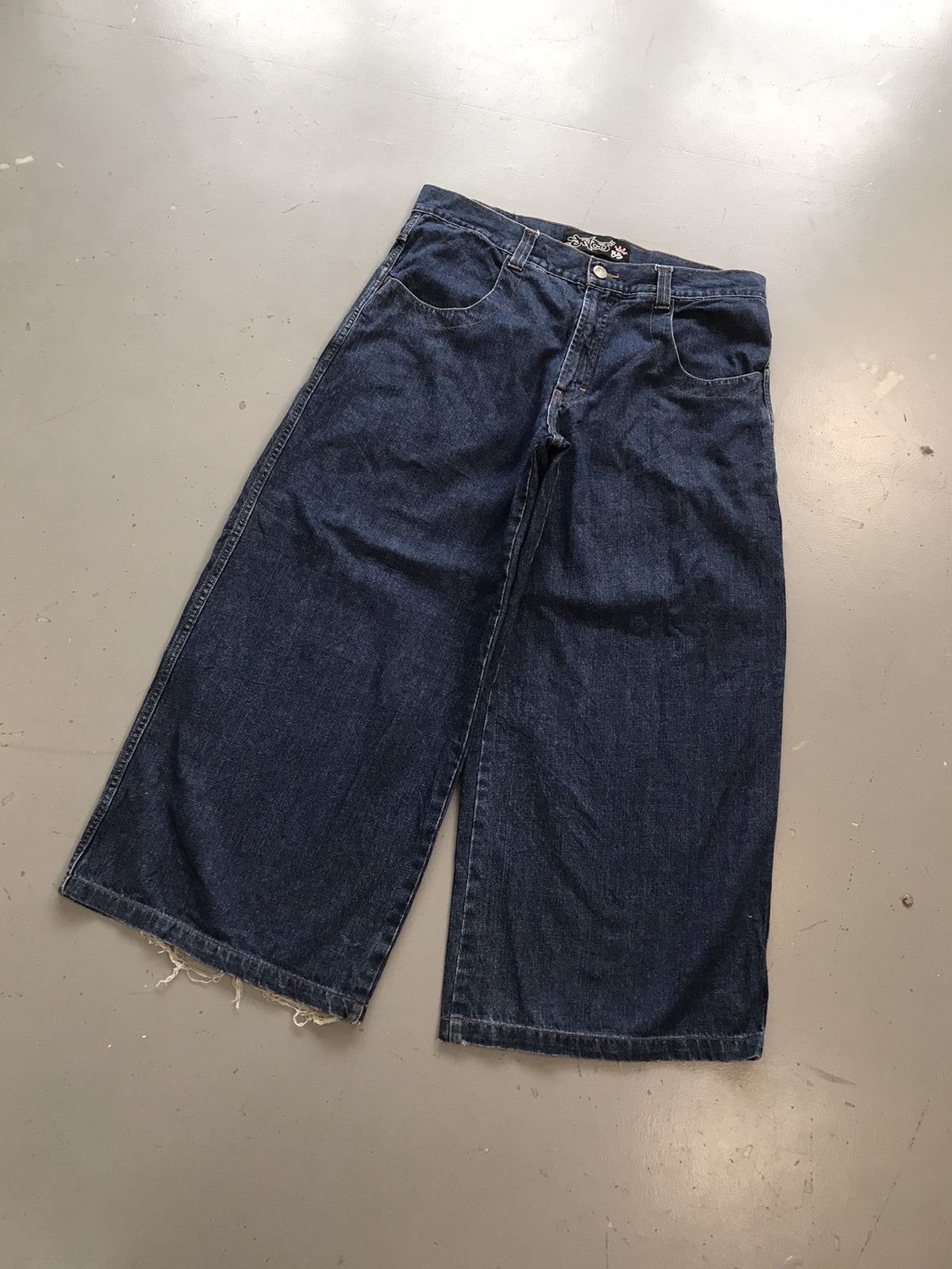JNCO × Vintage Vintage Jnco SpellOut embroidered big pocket denim Size US 38 / EU 54 - 3 Thumbnail
