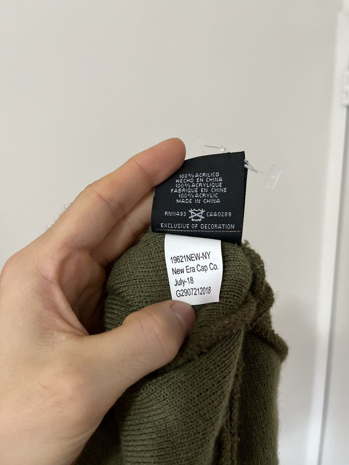 Supreme Supreme x New Era Beanie Green Khaki Hat Size ONE SIZE - 5 Thumbnail