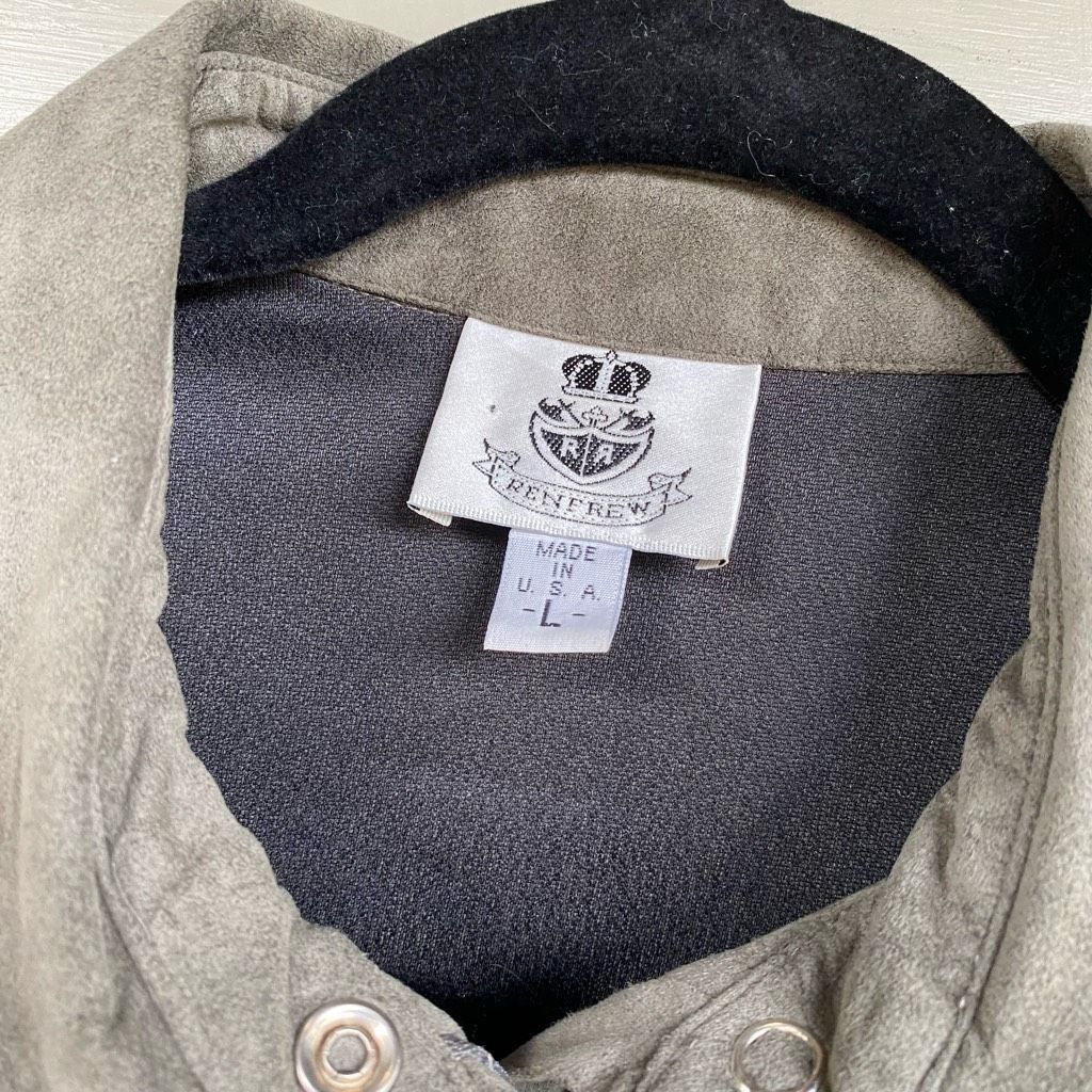 Holt Renfrew Renfrew Olive Green Full-Zip Up Vintage Jacket, Size Large Size L / US 10 / IT 46 - 4 Thumbnail