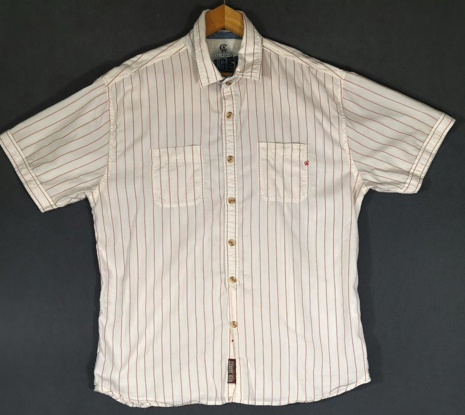 The Unbranded Brand Red Jacket California Angels MLB Button Front Shirt XL #1 Size US XL / EU 56 / 4 - 1 Thumbnail