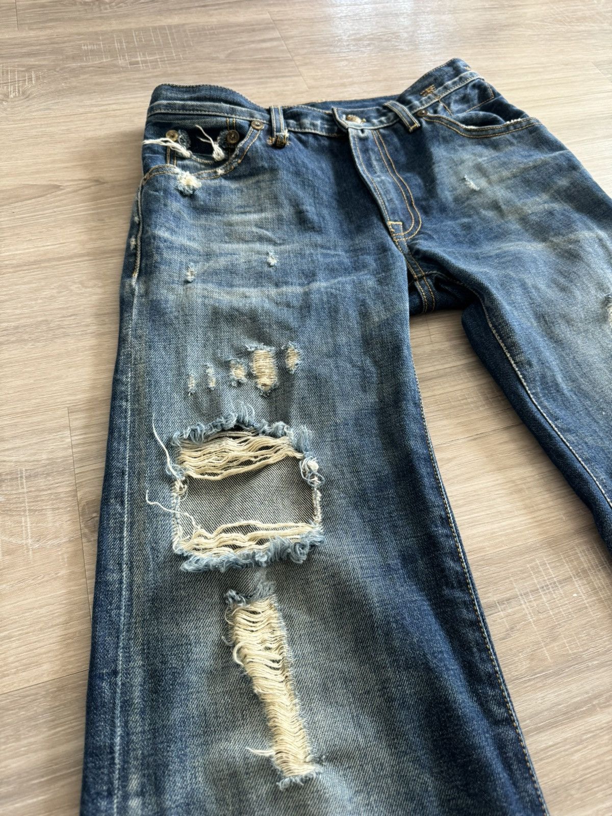 R13 R13 Jane Wide Leg Denim Size 25" / US 0 / IT 36 - 2 Thumbnail
