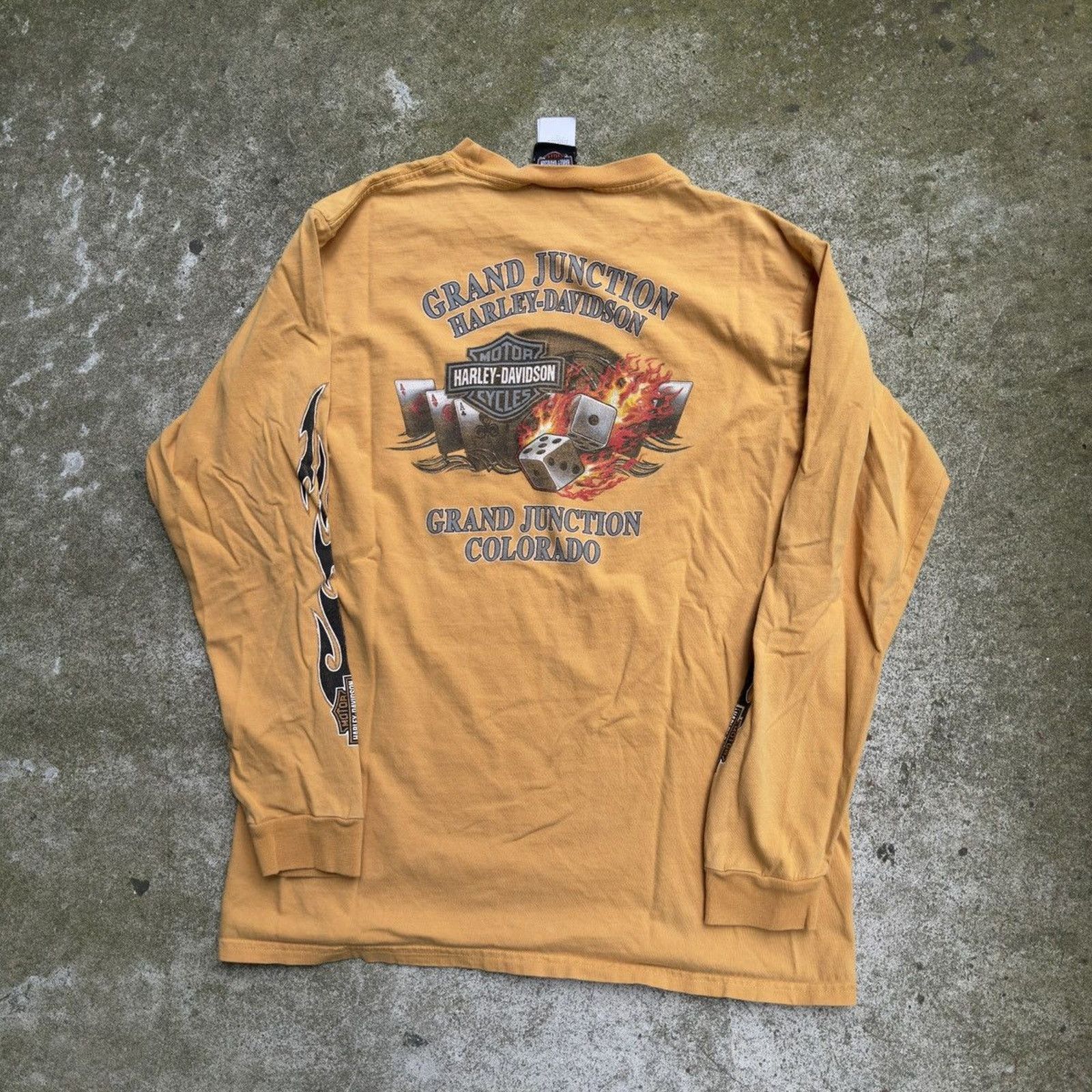 Harley Davidson Thrashed Faded Distressed Harley Shirt ERD Grunge Biker WCC Size US L / EU 52-54 / 3 - 2 Thumbnail