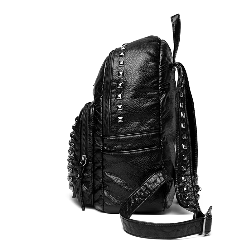 Japanese Brand Studded Leather Backpack Size ONE SIZE - 2 Thumbnail