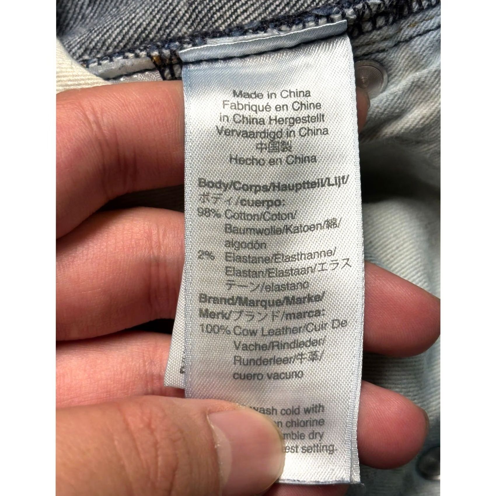 J.Crew J.Crew 770 Straight Jeans Mens 30x27 Dark Wash Denim 5-Pocket Leather Patch Button Zip Size US 30 / EU 46 - 5 Thumbnail