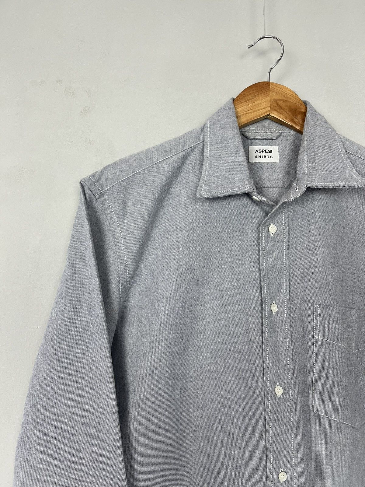 Aspesi ASPESI Cotton Basic Shirt Made in Bosnia Size US L / EU 52-54 / 3 - 2 Thumbnail