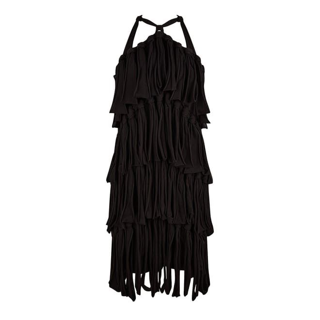 Bottega Veneta Bottega Veneta Halter Neck Midi Tiered Dress in Brown Size M / US 6-8 / IT 42-44 - 1 Thumbnail