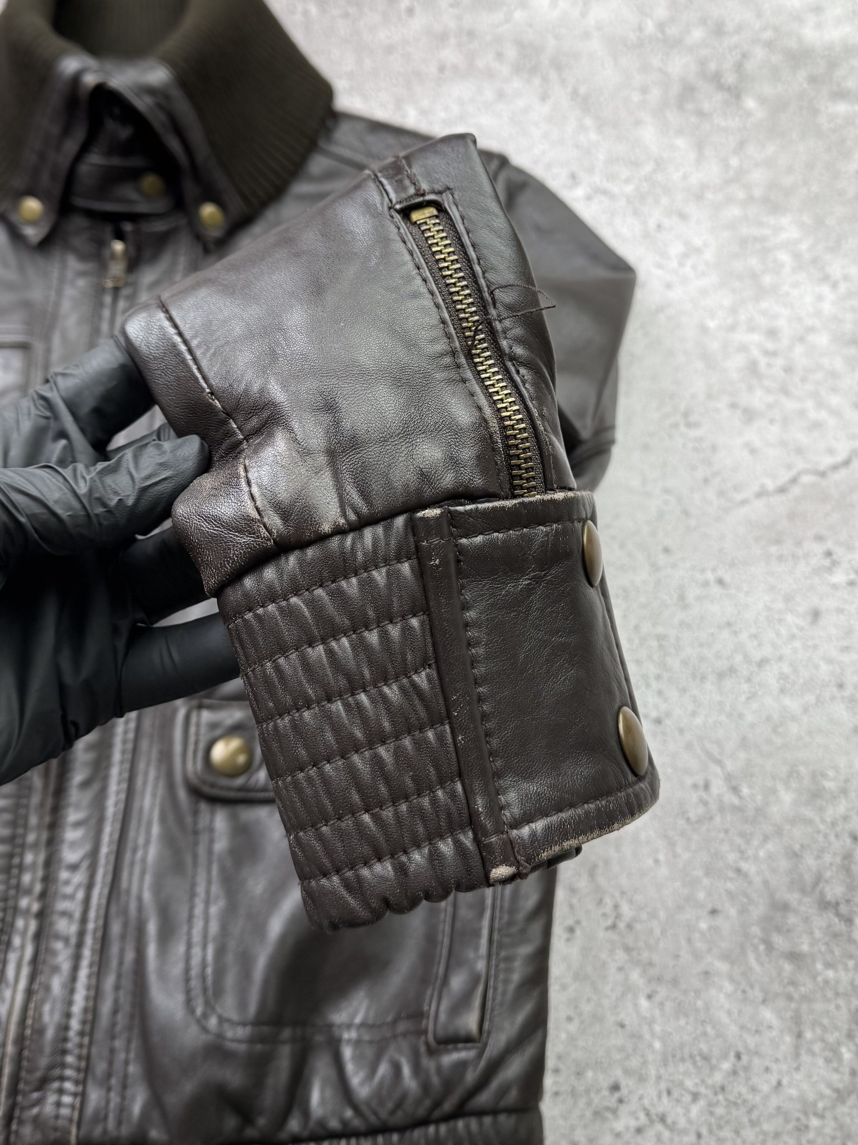 Japanese Brand Vintage Cropped Leather Jacket C397(V102) Size M / US 6-8 / IT 42-44 - 5 Thumbnail